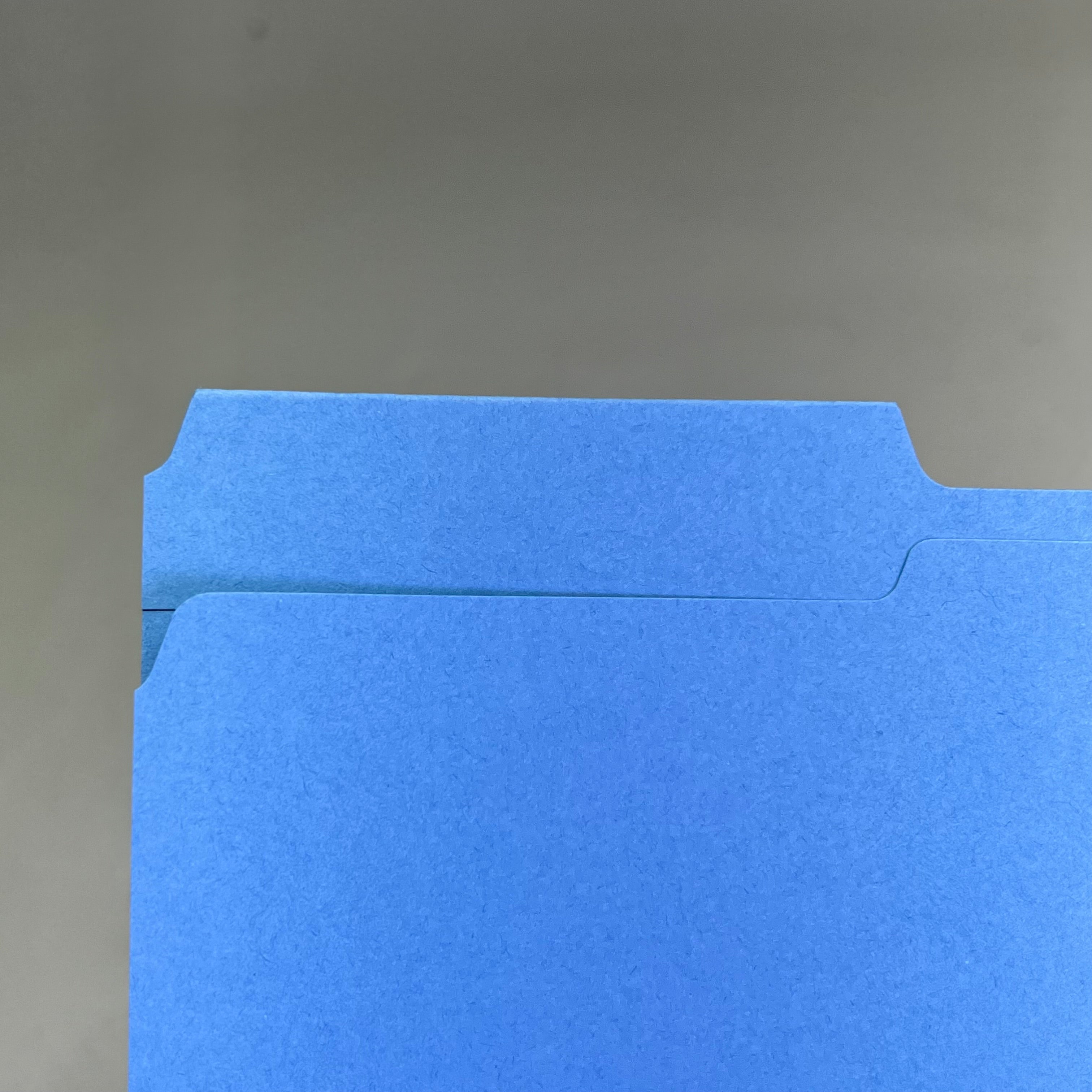 SMEAD (100 PACK) Color File Folders W/ Reinforcement Tabs 1/3 Cut Blue 12034