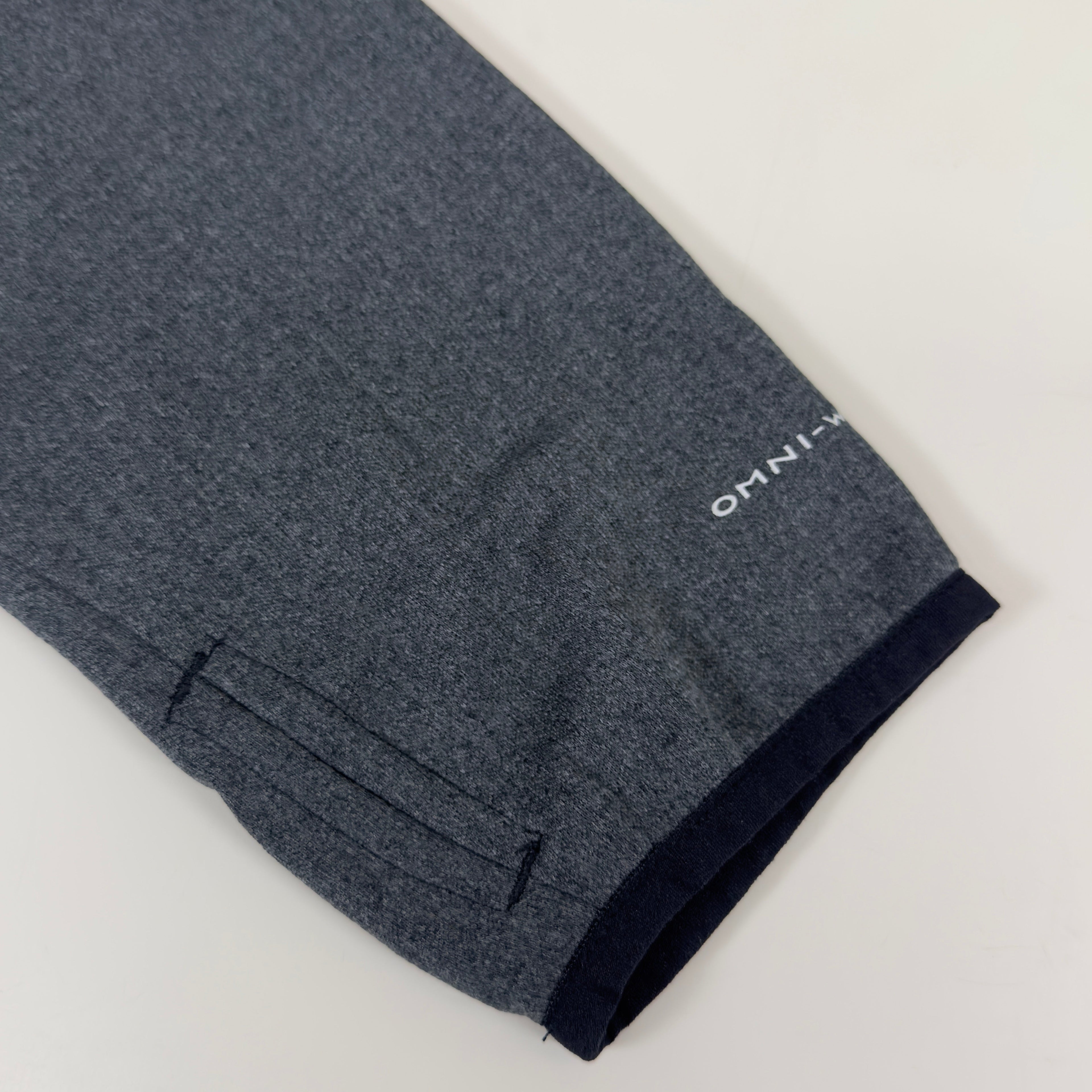 COLUMBIA Park View Fleece Half Zip Omni-Wick Men's Sz L Black Heather 1952201010