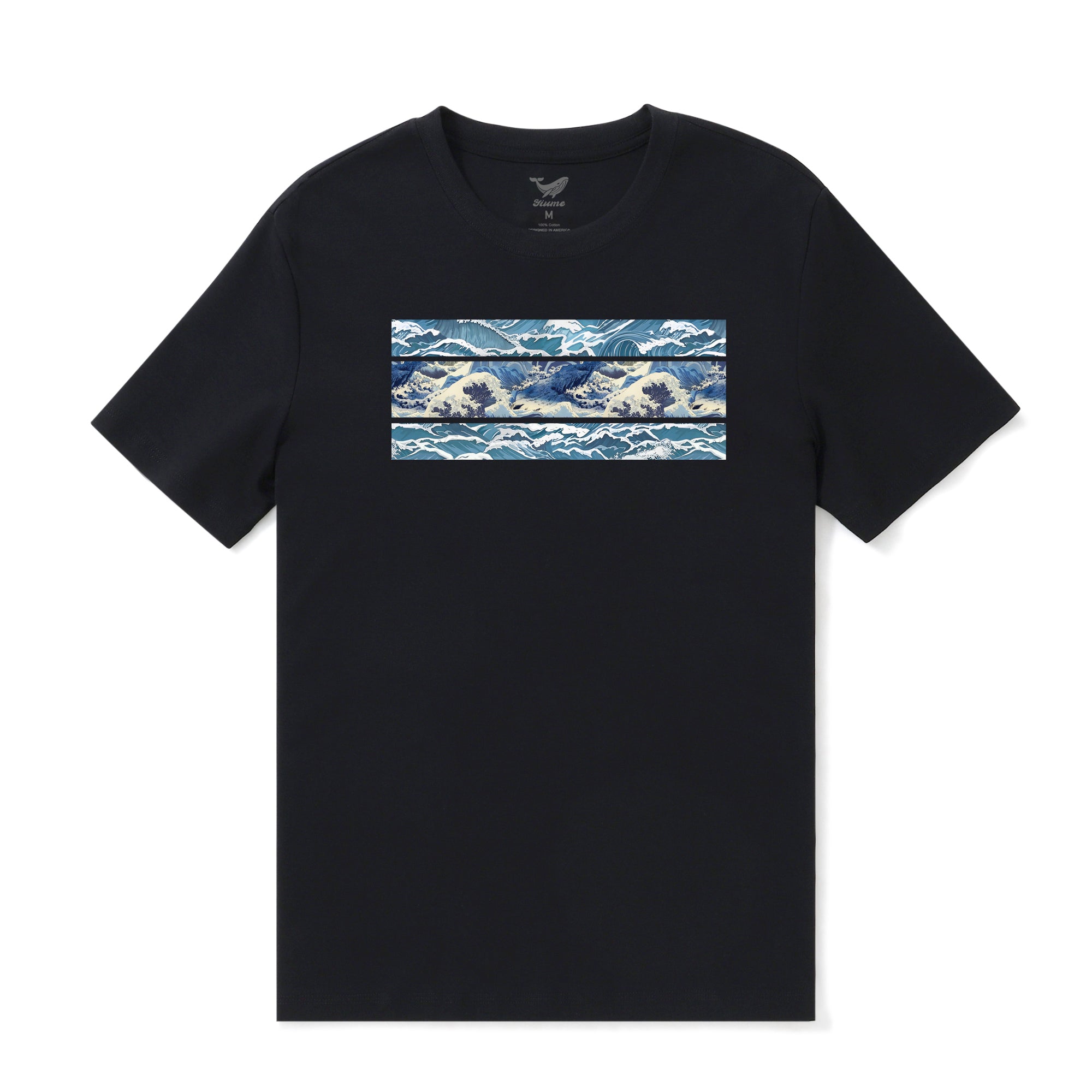 Hawaiian Tee For Men Riptide Rhapsody Tee Crew Neck 100% Cotton By Sun