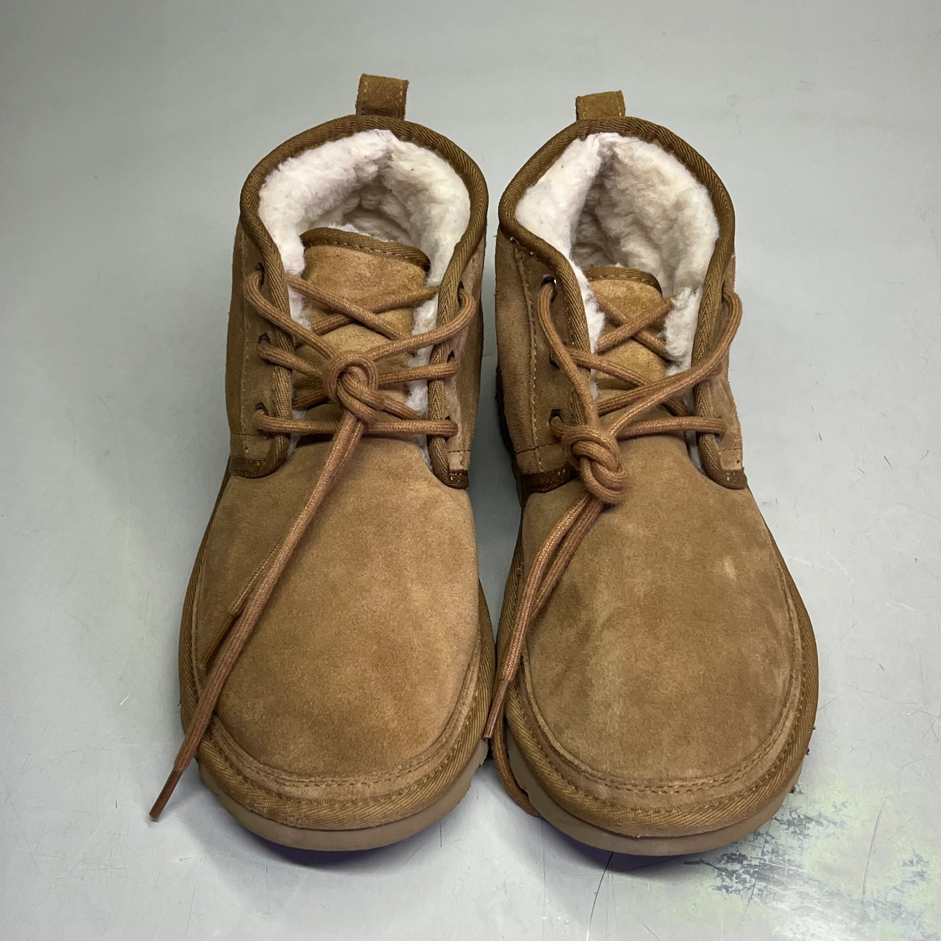 UGG Suede Neumel Ankle Boot 17mm Plush Men's Sz 9 Brown (Pre-Owned)