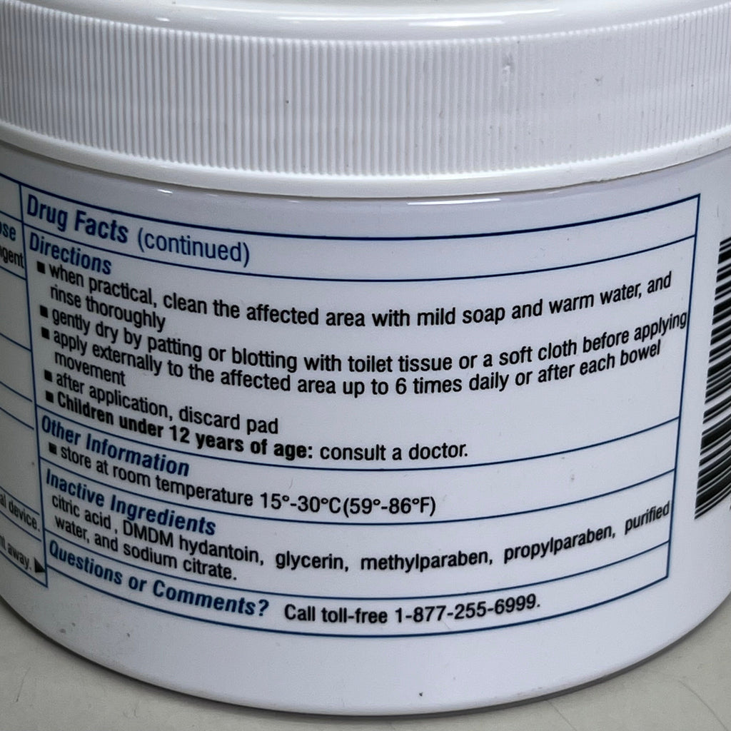 AKRON PHARMA (4 PACK of 100 PADS) Hemorrhoidal Hygiene Pads BB 02/26
