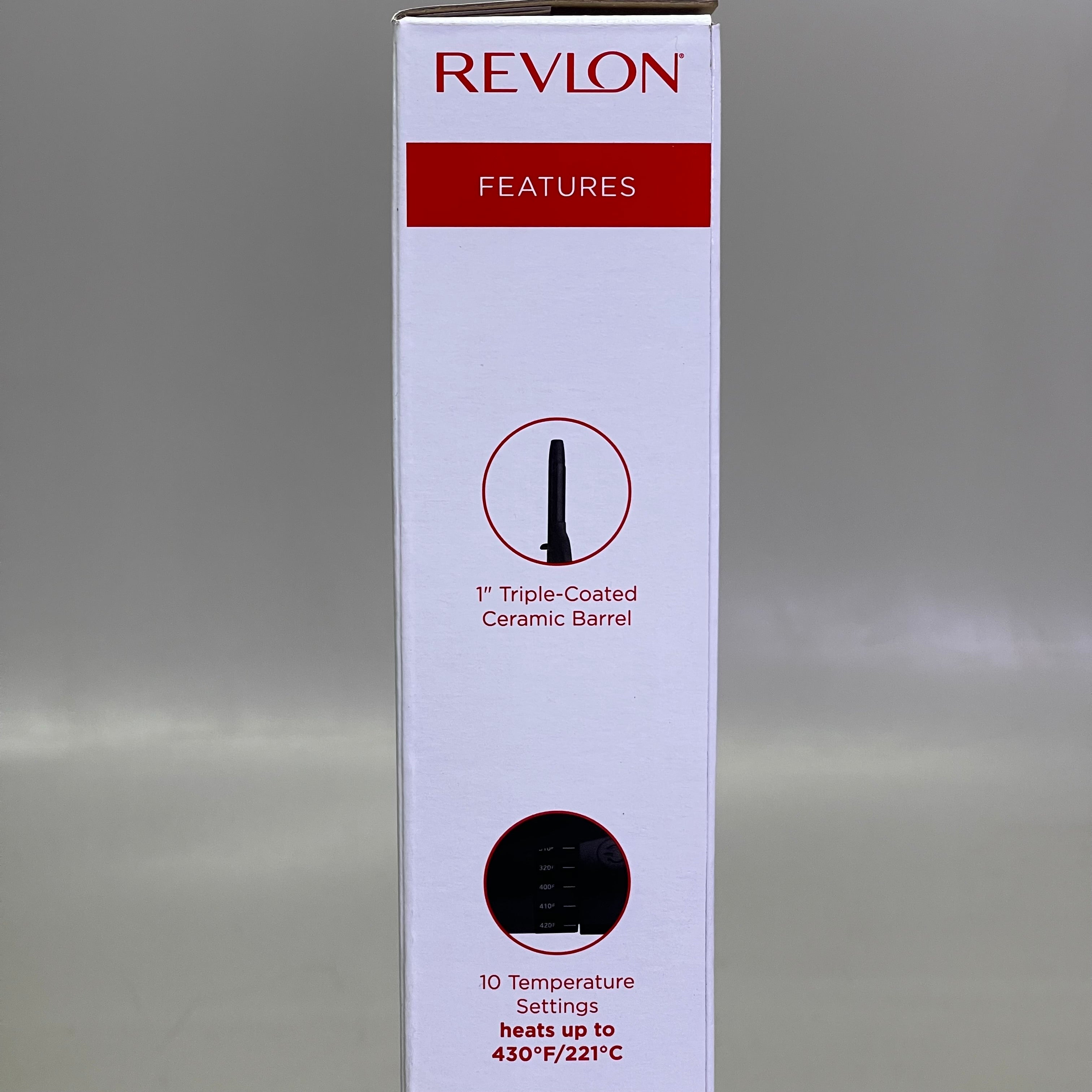 REVLON Coconut Smoothstay Oil-Infused Curling Iron Shiny, Smooth Curls 1" Black RVIR1190
