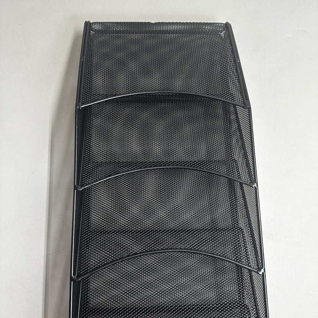 SAFCO 9 Pocket Mesh Literature Magazine Rack Onyx Black