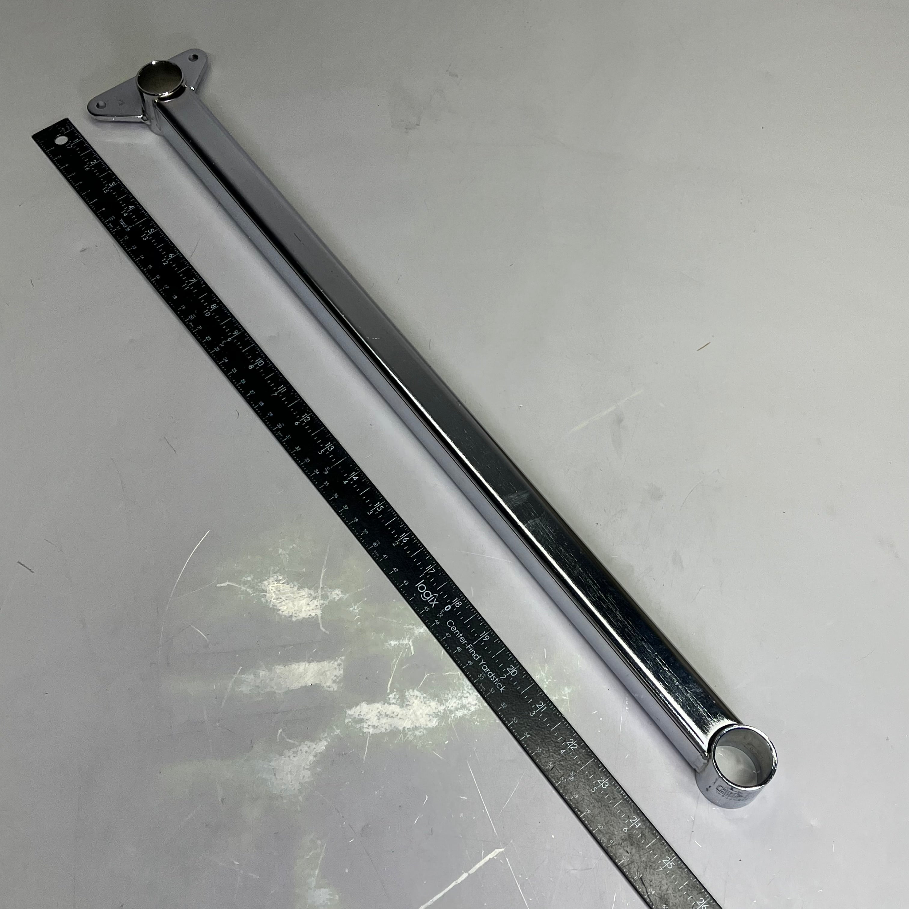 QUANTUM STORAGE (1 SET)Security Door Mounting Bracket 24"D Chrome Plated SDMB24C