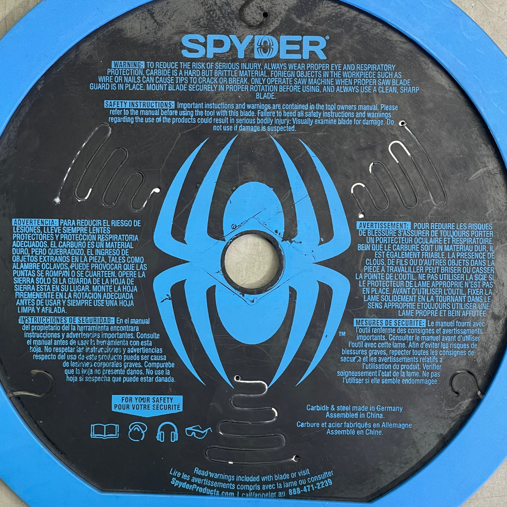 SPYDER Tarantula Demolition Circular Saw Blade 24-Tooth, 7-1/4" Black 13006