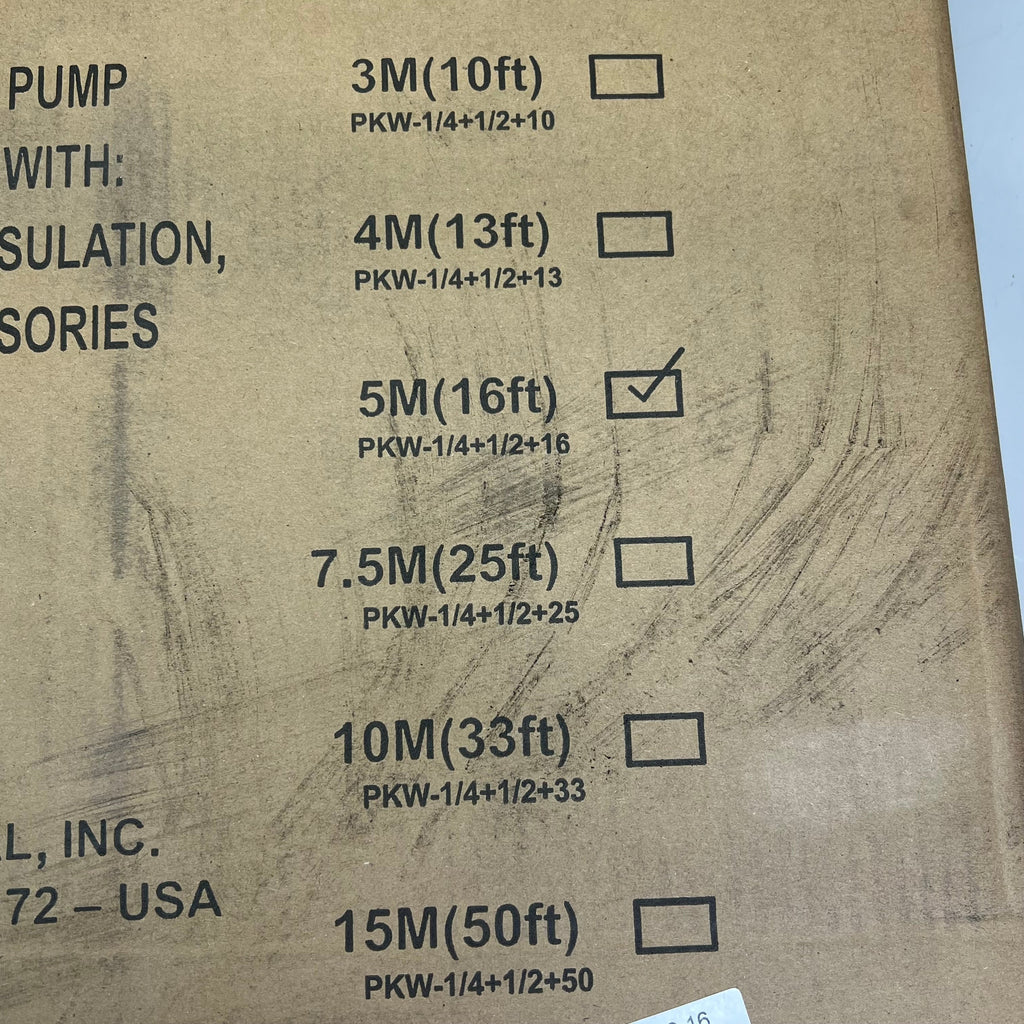 PIONEER Copper Piping Line Kit For Mini Split Installation 16' PKW-1/4-1/2-16