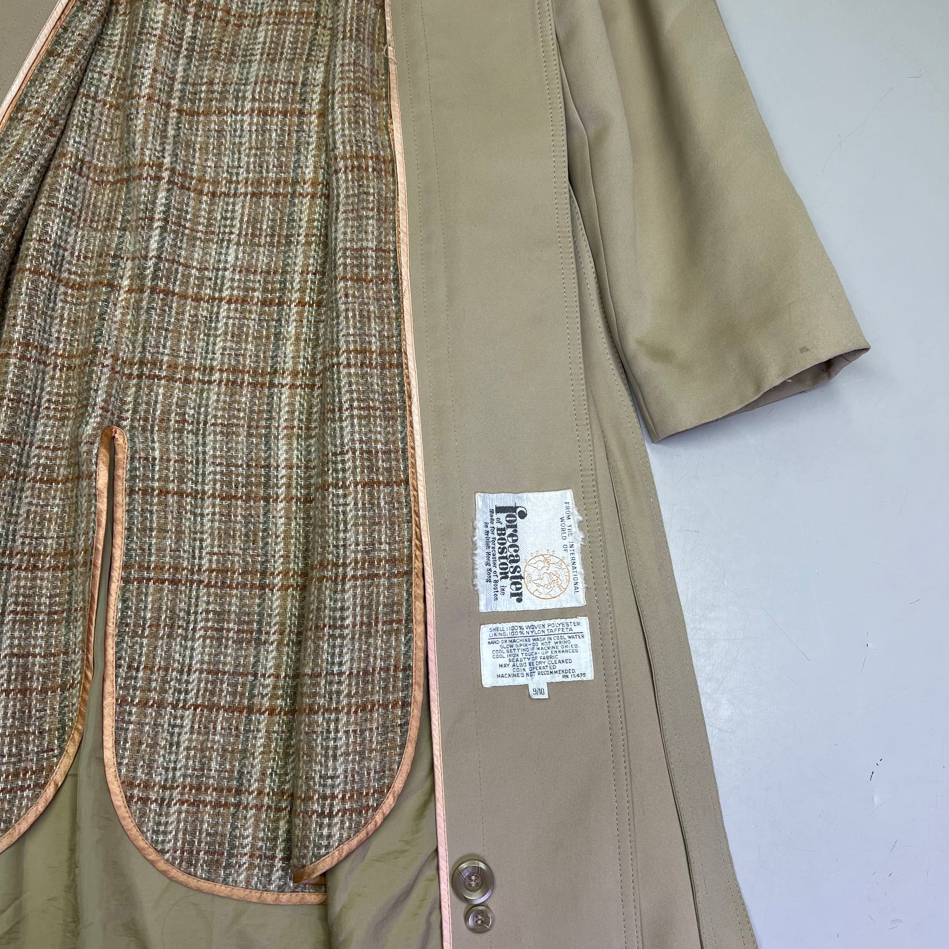 FORECASTER OF BOSTON Zip Out Liner Trench Coat Women's Sz 9/10 Khaki (Used)