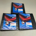 STAPLES (3 Pack) Heavy Duty 3-Ring Binder W/ 4 Pockets 11"x10.5"x1" Black ST56231B