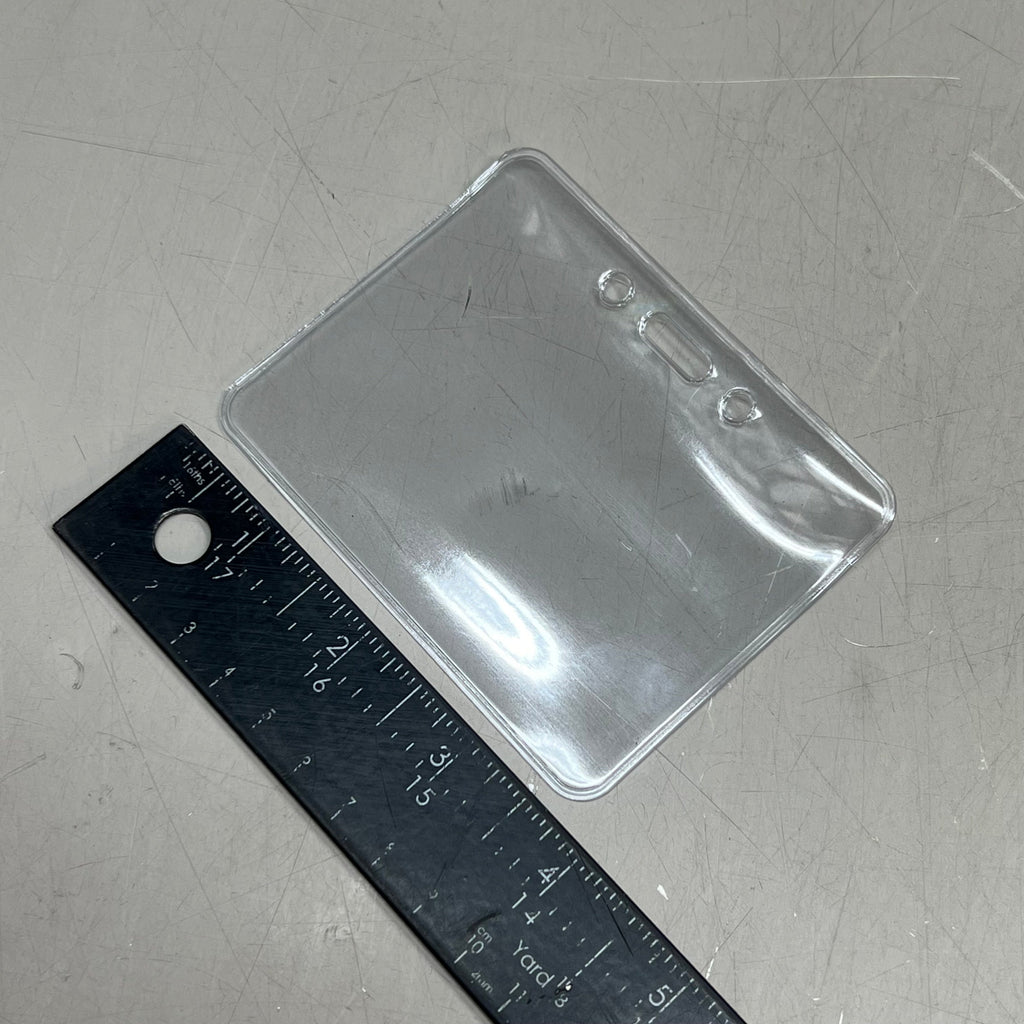 ZA@  ADVANTUS  (50 PACK) Proximity Badge Holders 3.375"x2.375" Clear 75450