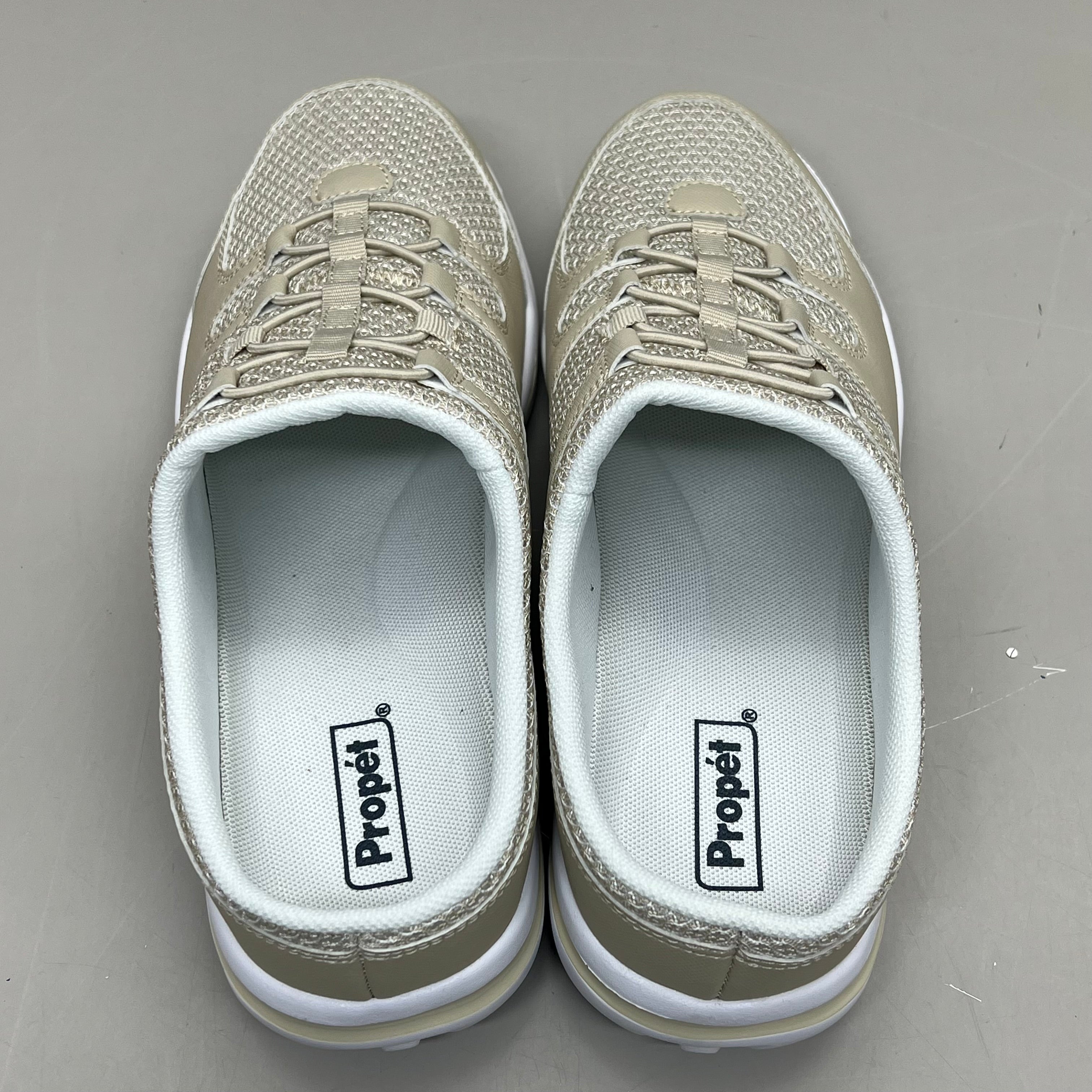 PROPET TravelActiv Slide Breathable 2 Tone Mesh Women's Sz 7.5 X(2E) Sand WAT011MSANX-07H