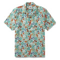 Hawaiian Shirt For Men TIKI Fiesta Print Shirt Camp Collar 100% Cotton By Sherry