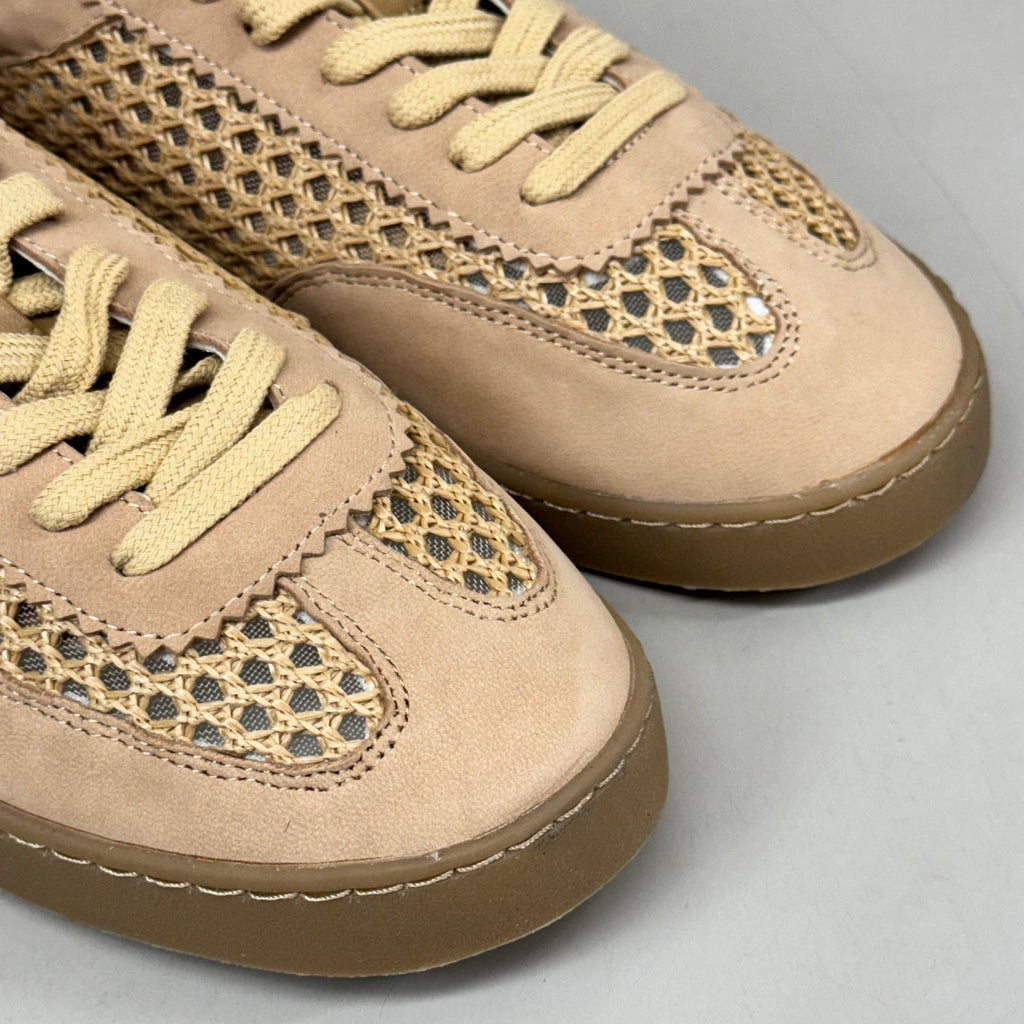KENNETH COLE Sam Raffia Mesh Sneaker Women's Sz 8.5 Natural Mesh KL23SAM07