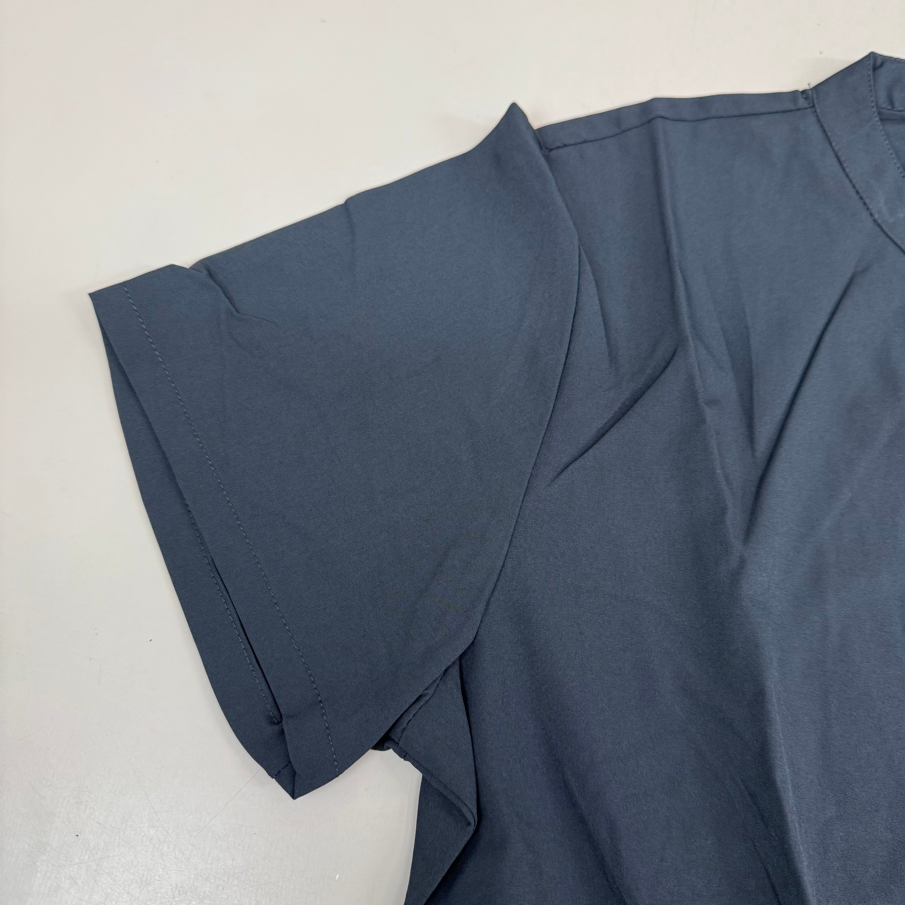 GREEN TOWN 4 Flex Scrubs Jumpsuit Cinch In Waist Women's Sz S Pewter GFX-023AST