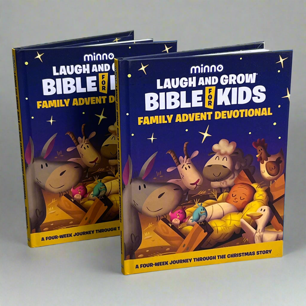 MINNO (2 PACK) Laugh & Grow Bible for Kids Family Advent Devotional
