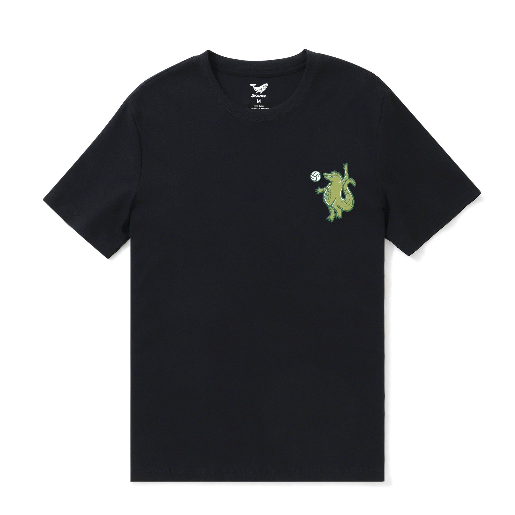 Hawaiian Tee For Men Backyard Beach Party By Loindaflow Tee Crew Neck 100% Cotton - BLACK By Laihha Organna