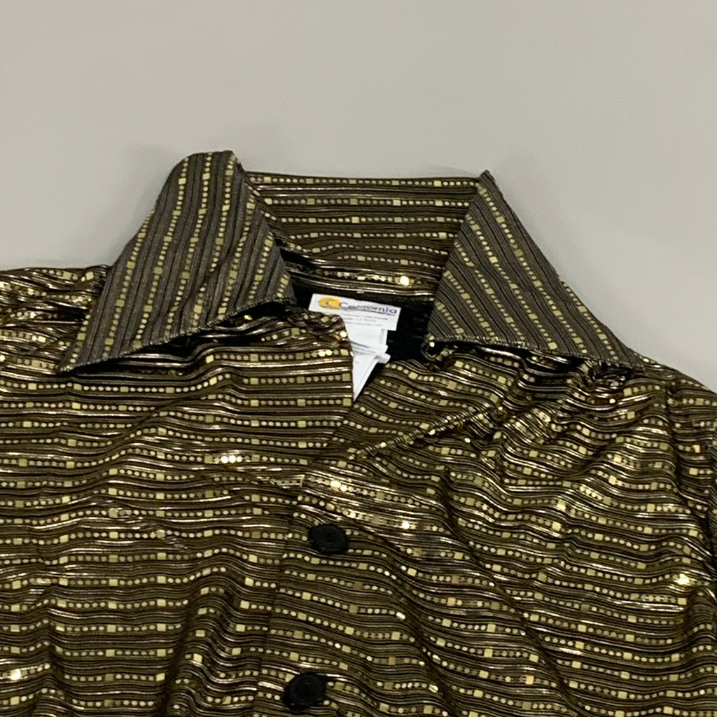CALIFORNIA COSTUMES Men's 70's Disco Guy Sz-XL (44-46) Gold/Black 5121-141