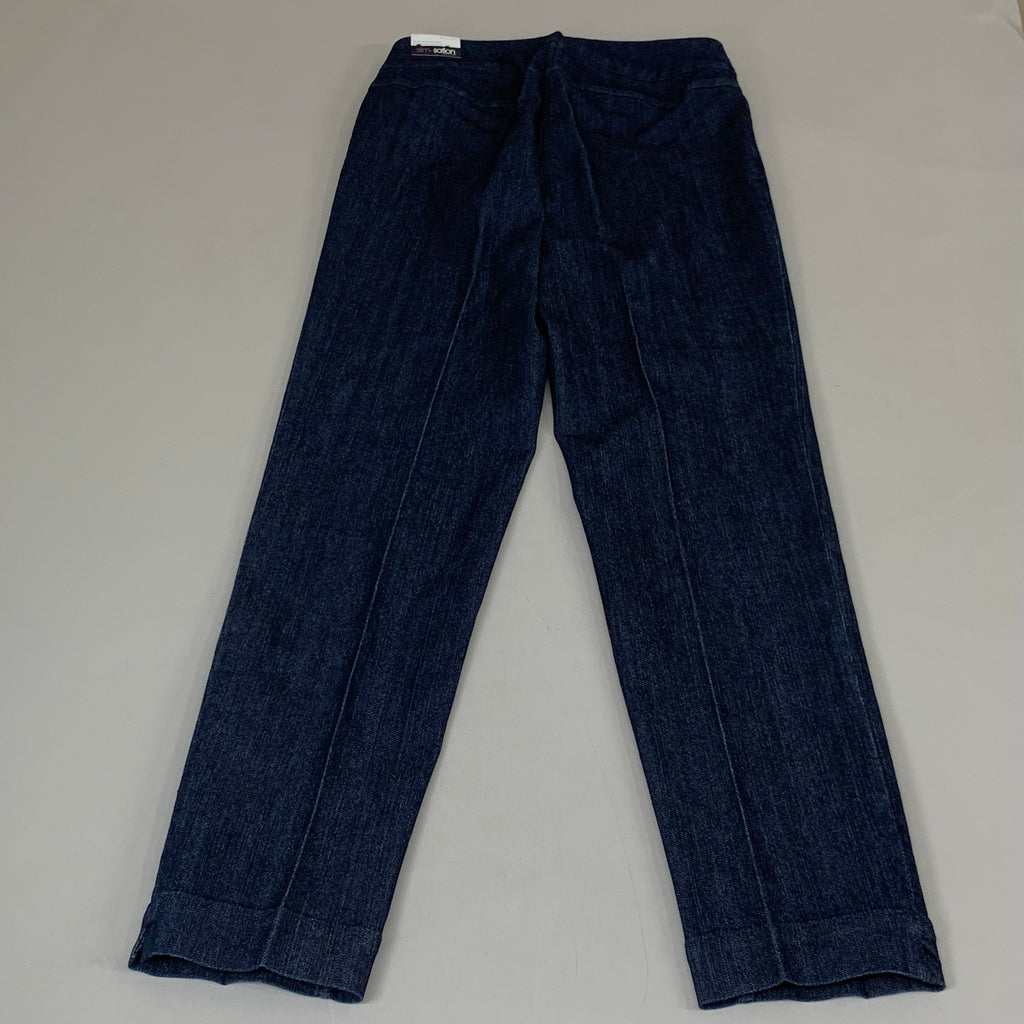 MULTIPLES Narrow Leg Pant Petite Women's Sz 4  Denim M2604P