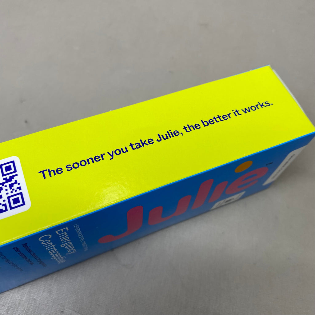 JULIE (62 Pack) Emergency Contraceptive Levonorgestrel Tablets 1.5 mg BB 10/25