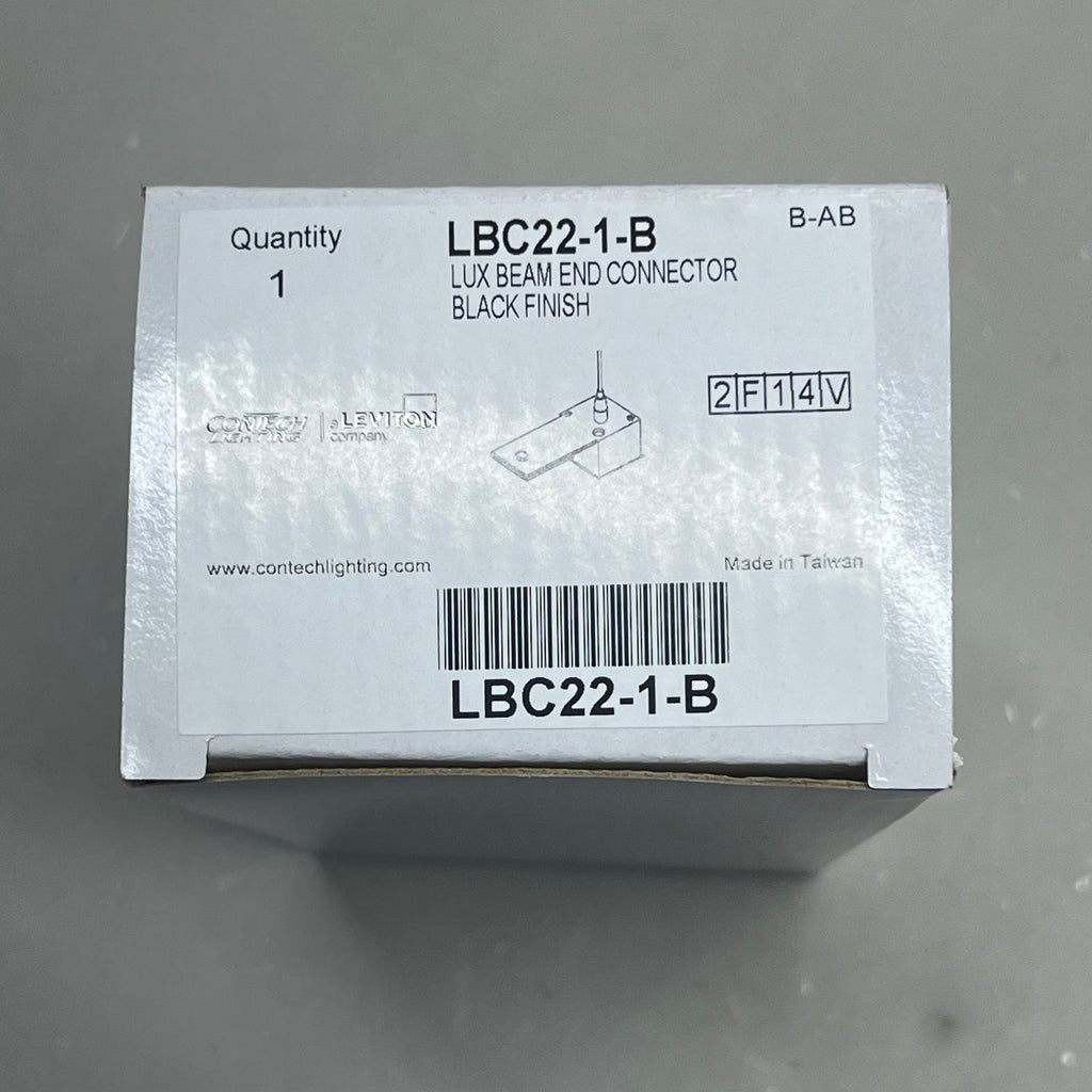 CONTECH (2 PACK) Leviton Lux Beam Connector Track System Black Finish LBC22-1-B