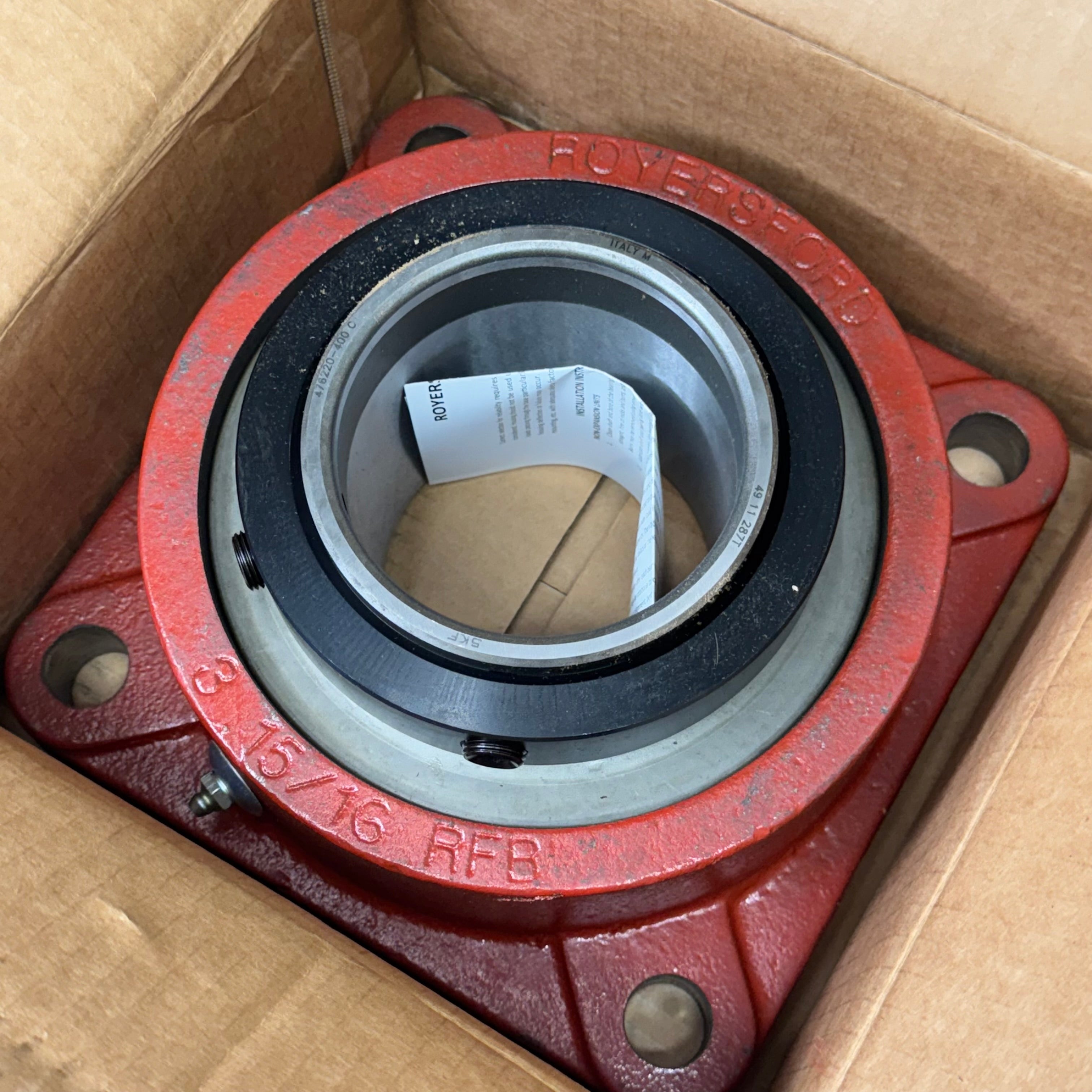 ROYERSFORD Spherical 4Bolt Flange Bearing 4"Non-Expansion SKF Inserts 40-05-N400