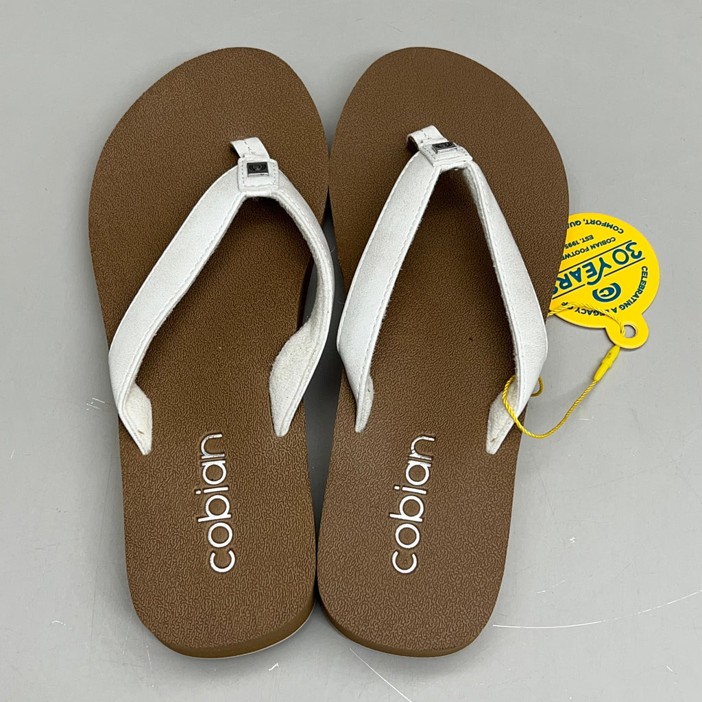 COBIAN Skinny Bounce Comfortable Synthetic Strap Women's Sz 9 White SKI25-110-09