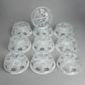 (10 PACK) Plastic Random Packing Cascade Ring Sz 3" D X 1" H White