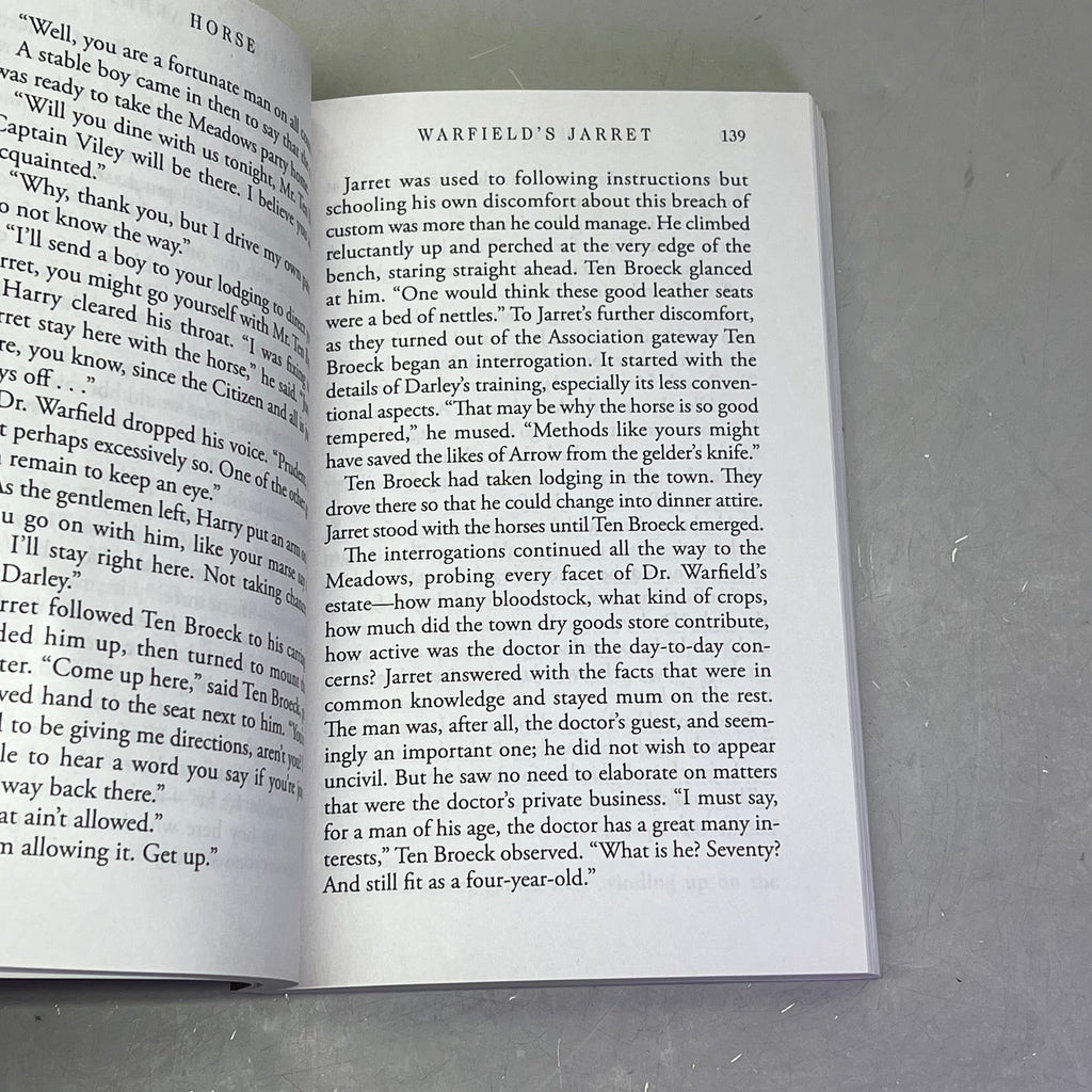 HORSE Animal Fiction Novel By Geraldine Brooks Paper Back Book Large Print