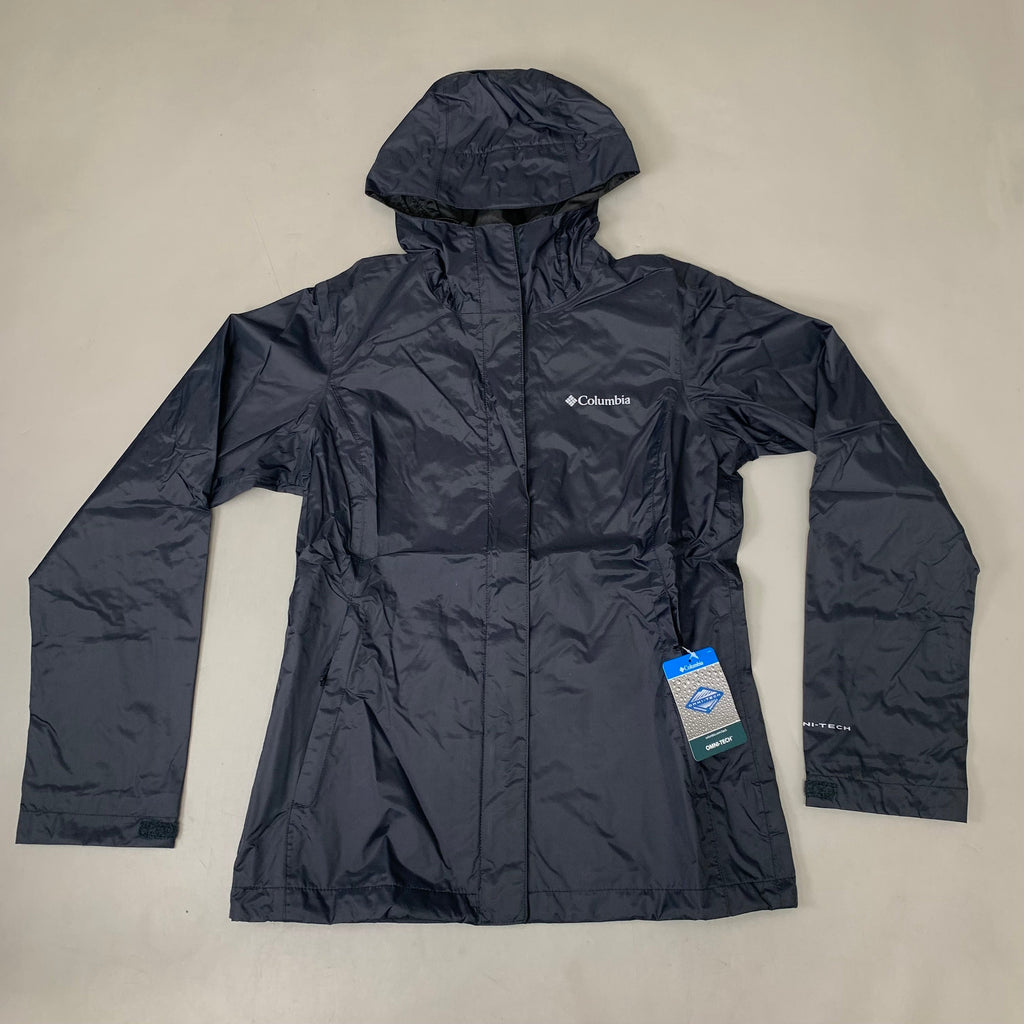 COLUMBIA Waterproof Breathable Arcadia II Jacket Women's Sz XS Black RL2436-010