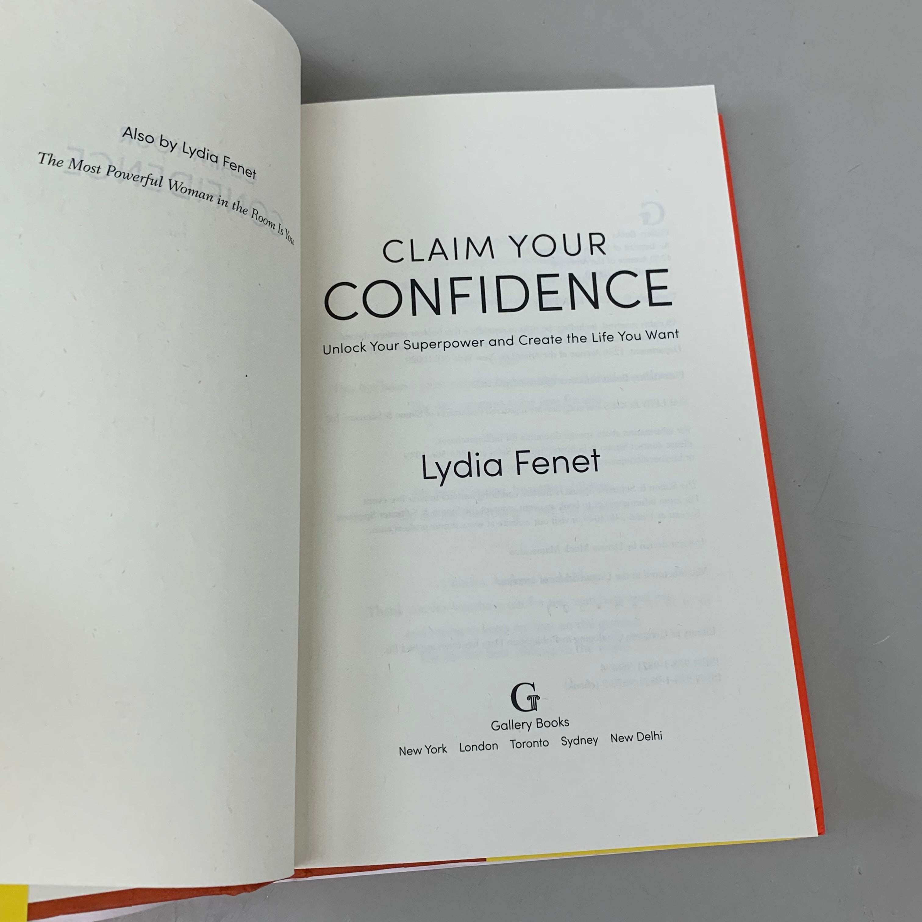 GALLERY BOOKS Lydia Fenel Claim Your Condisence 288 Pages