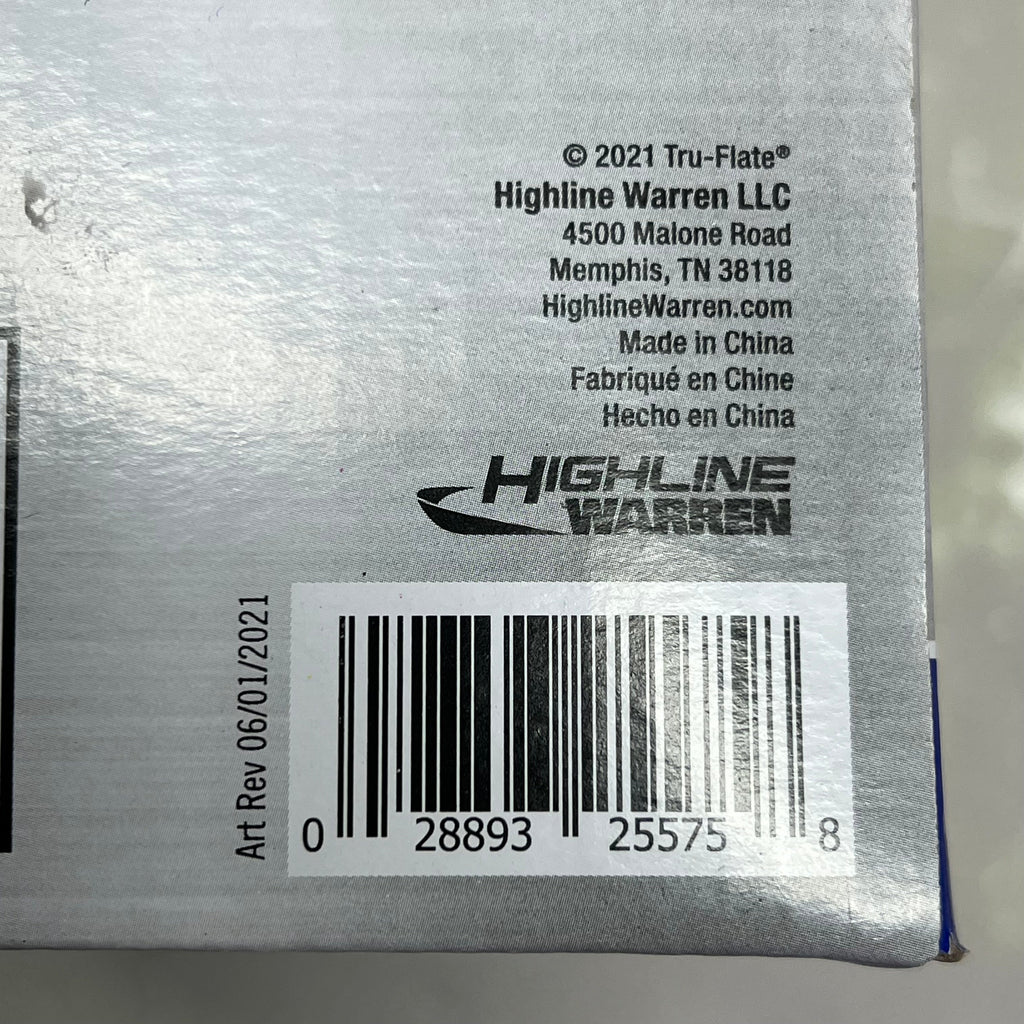 TRU-FLATE Full-Size HVLP Spray Gun-HF  600cc Hopper Sz Clear/Chrome TRFL25575