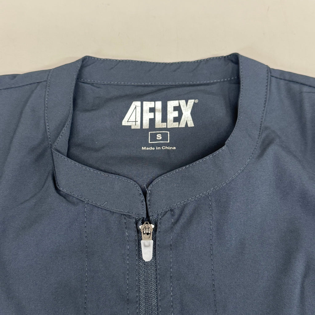 GREEN TOWN 4 Flex Scrubs Jumpsuit Cinch In Waist Women's Sz S Pewter GFX-023AST