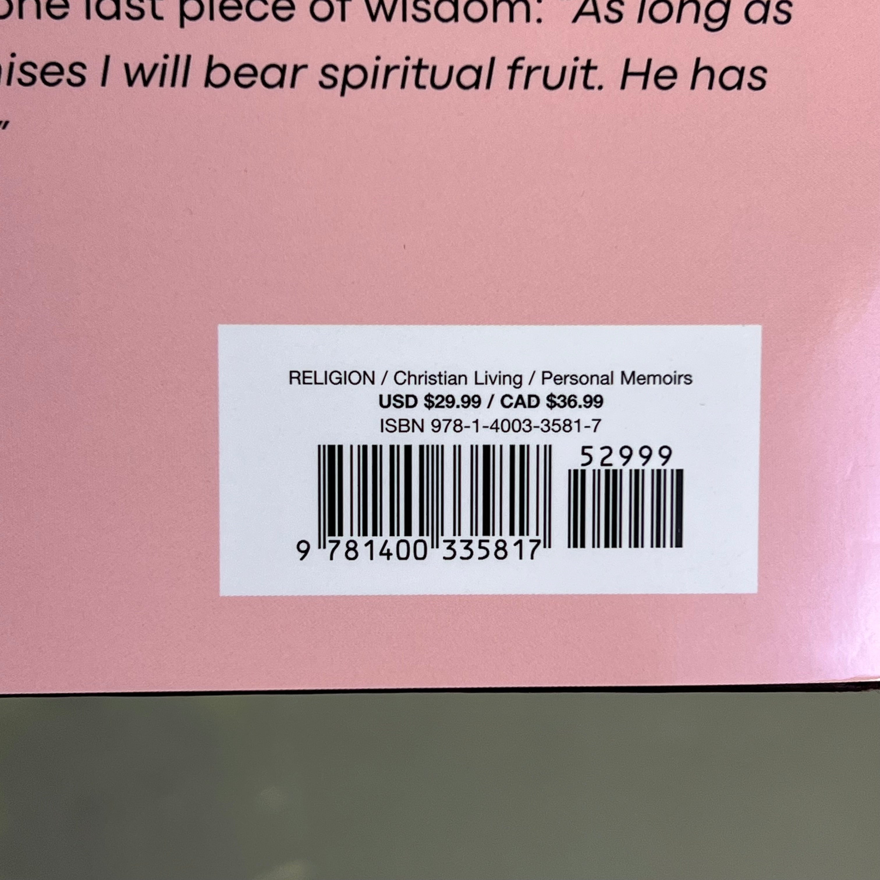 BECOMING FREE INDEED My Story Of Disentangling Faith From Fear Hardback Book