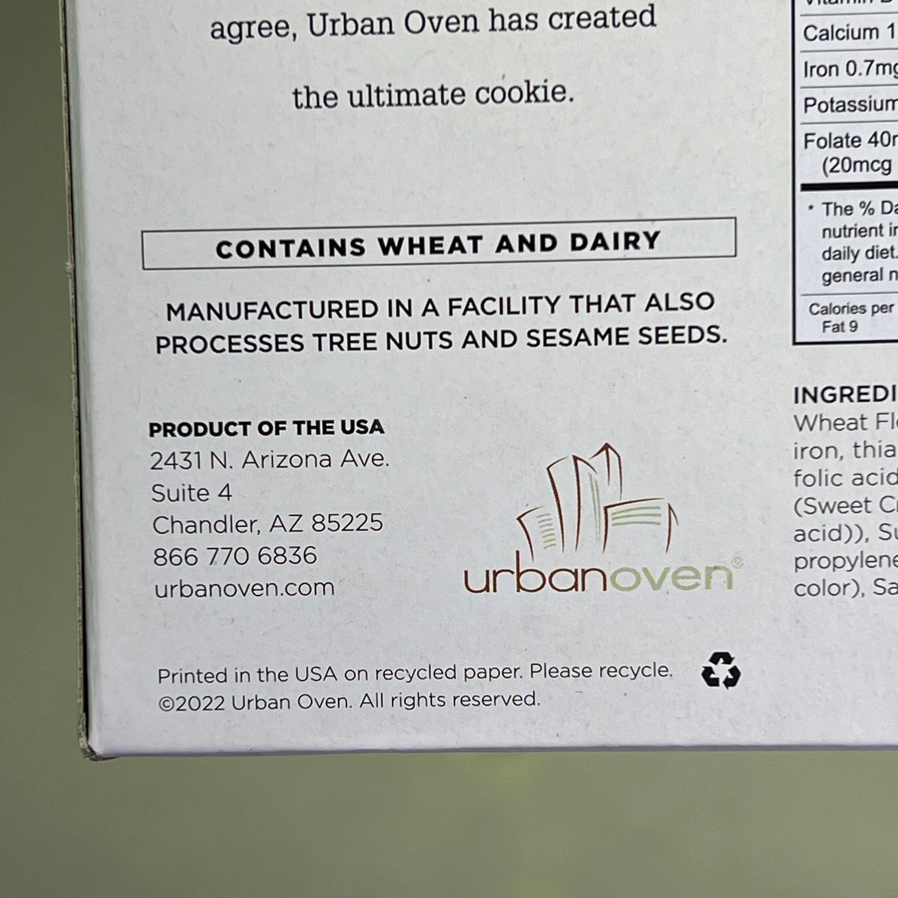URBAN OVEN (6 PACK) Artisan Bake Short Bread Classic Butter Cookies 5oz BB 12/25