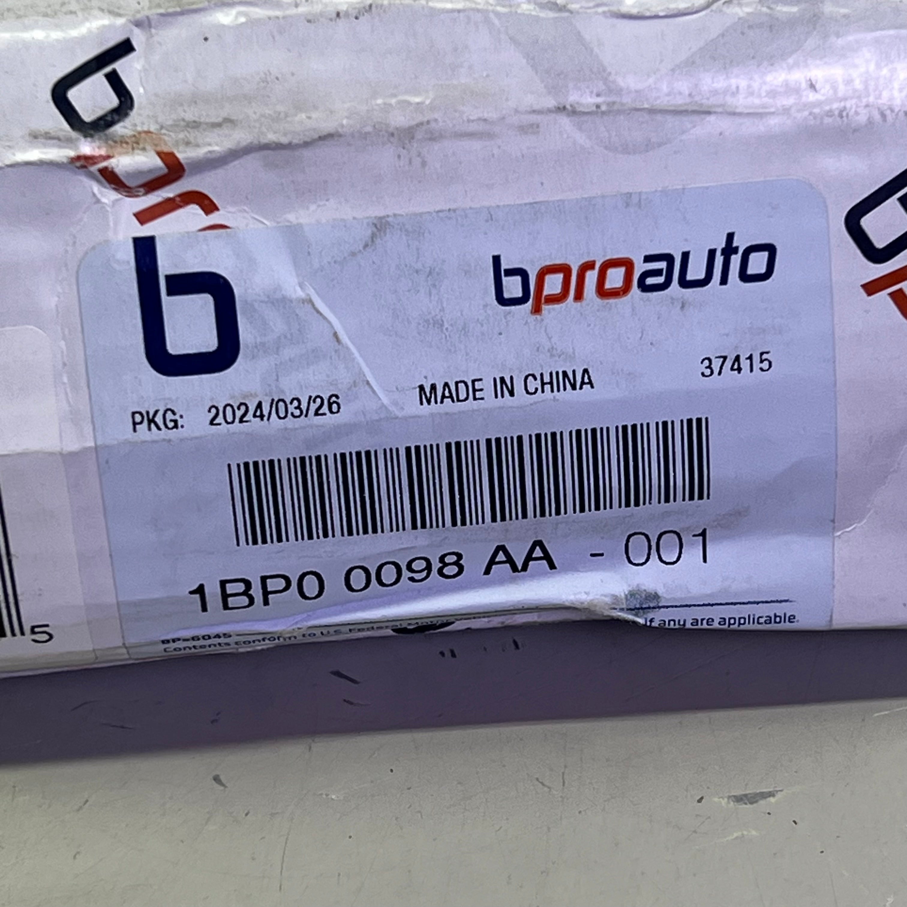 BPROAUTO Painted Brake Disc Rotor Front For 2018-2024 Jeep Wrangler Silver 1BP00098AA