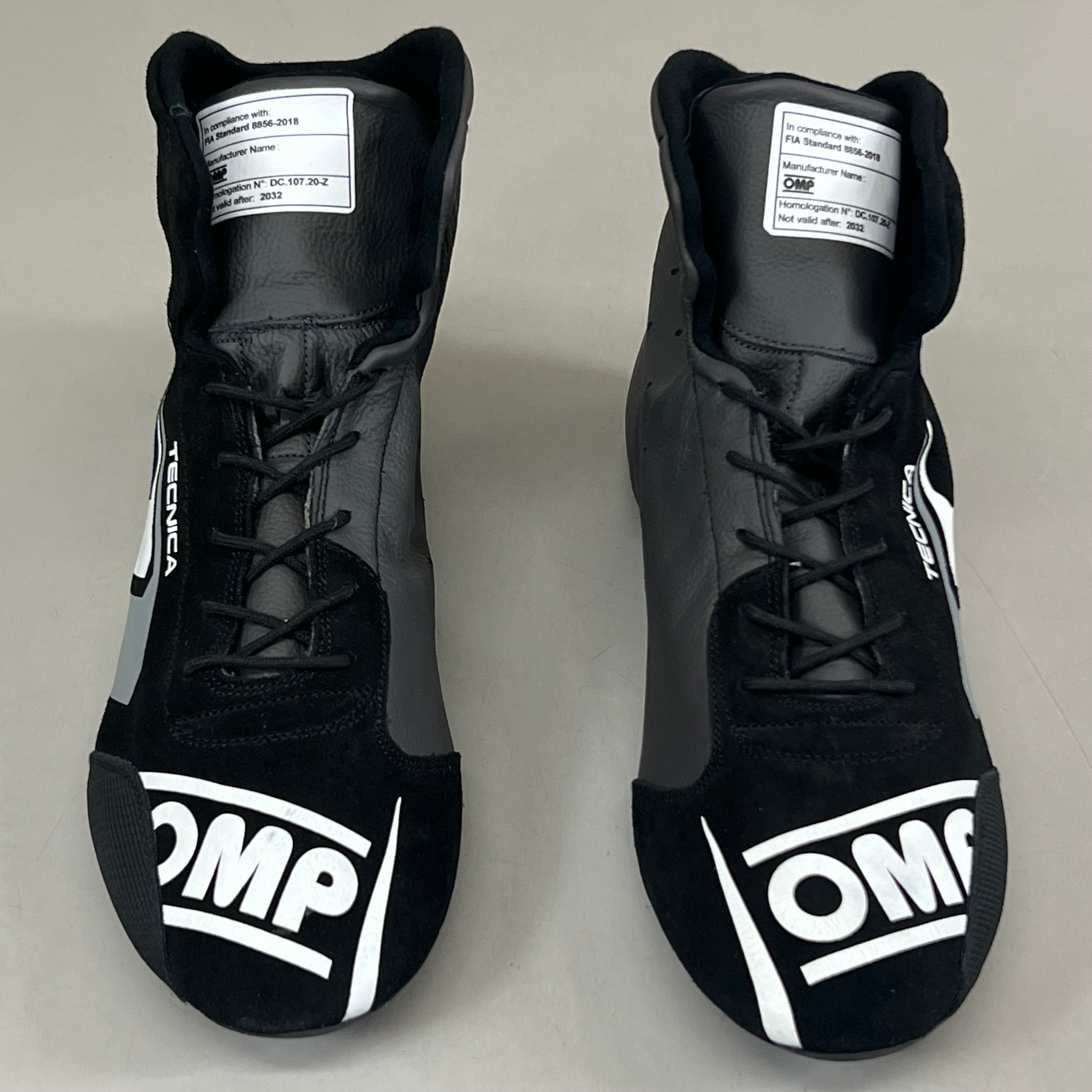 OMP Technica Fia Standard Racing Shoes 8856-2018 Men's 12 EU46 Black IC0-0823-A01