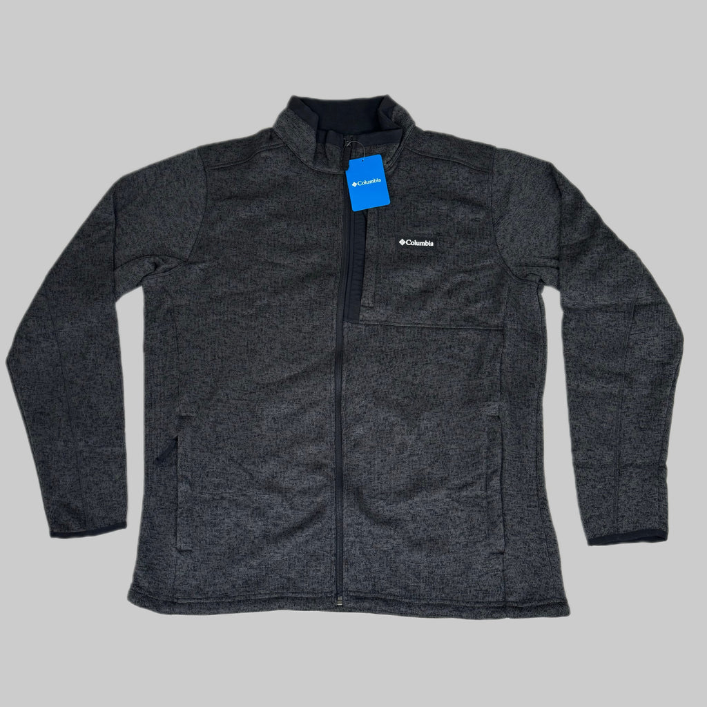 COLUMBIA Sweater Weather Fleece Full Zip Jacket Men's Sz XL Heather Black