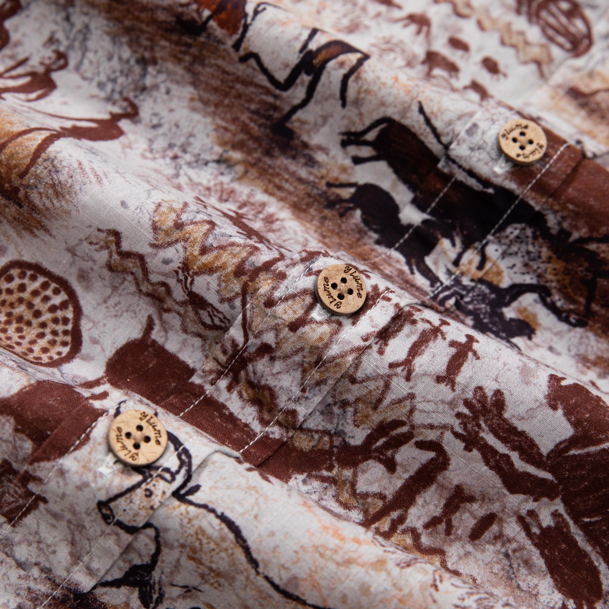 Men's Hawaiian Shirt Dawn of Artistry Print Cotton Button-down Vintage Aloha Shirt By Sun