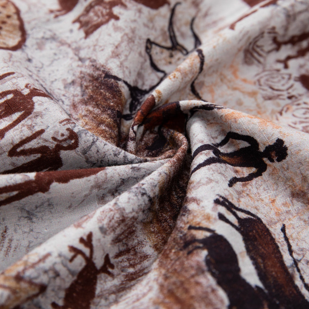 Men's Hawaiian Shirt Dawn of Artistry Print Cotton Button-down Vintage Aloha Shirt By Sun