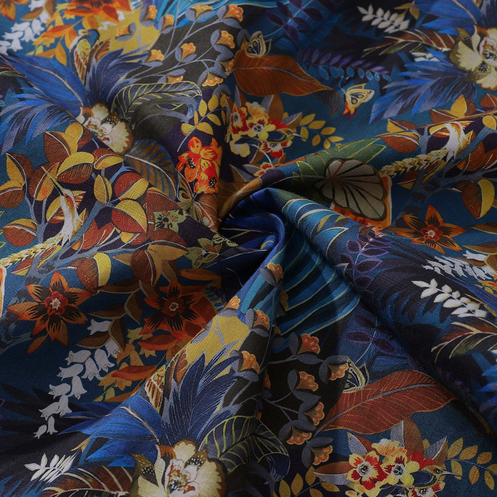 Hawaiian Shirt For Men Leisure time Button-down Short Sleeve 100% Cotton Shirt By Seven