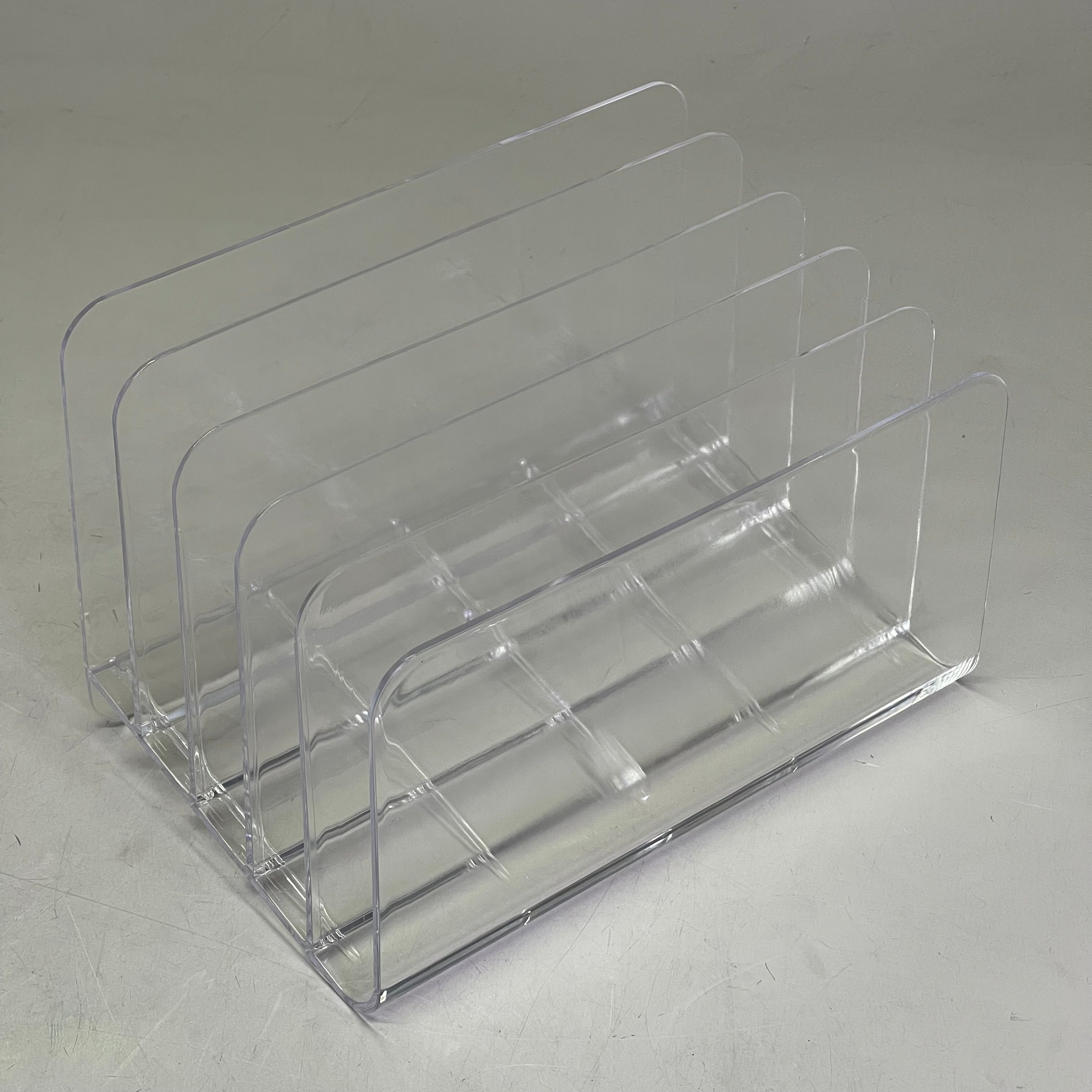 TRU RED 5-Slot Letter Sorter 9.5" x 6.5" x 6.3" Clear TR62285