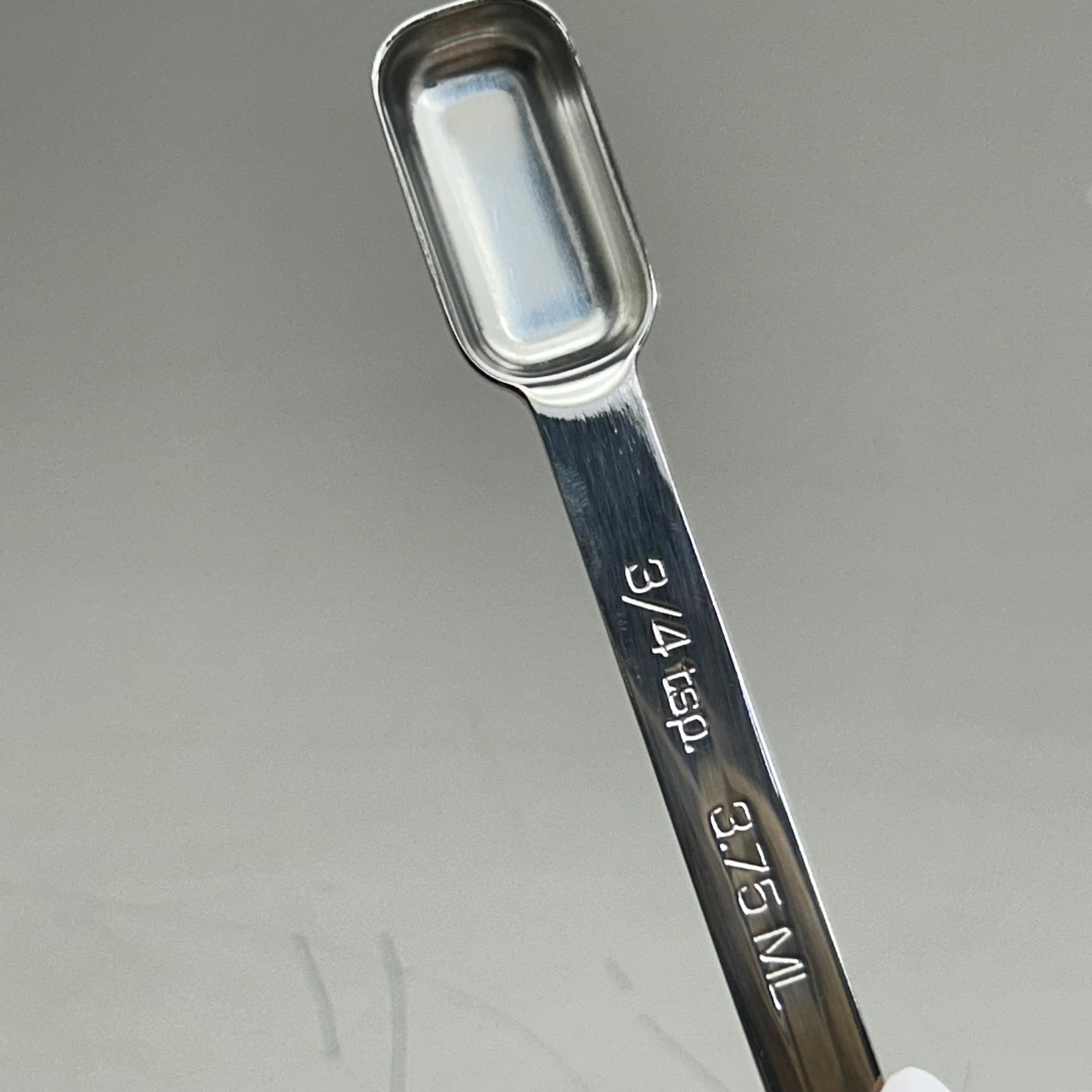 RSVP (6 Spoons) Endurance Stainless Steel Measuring Spice Spoon Set 1/8tsp,1/4tsp,1/2tsp,3/4tsp,1tsp, 1tbs