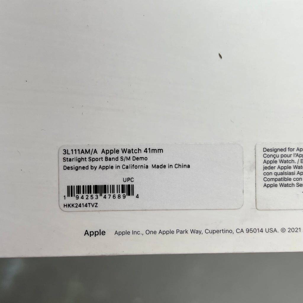 APPLE Watch Starlight Sport Band Soft & Durable S/M 41mm Tan 3L111AM/A (Return)