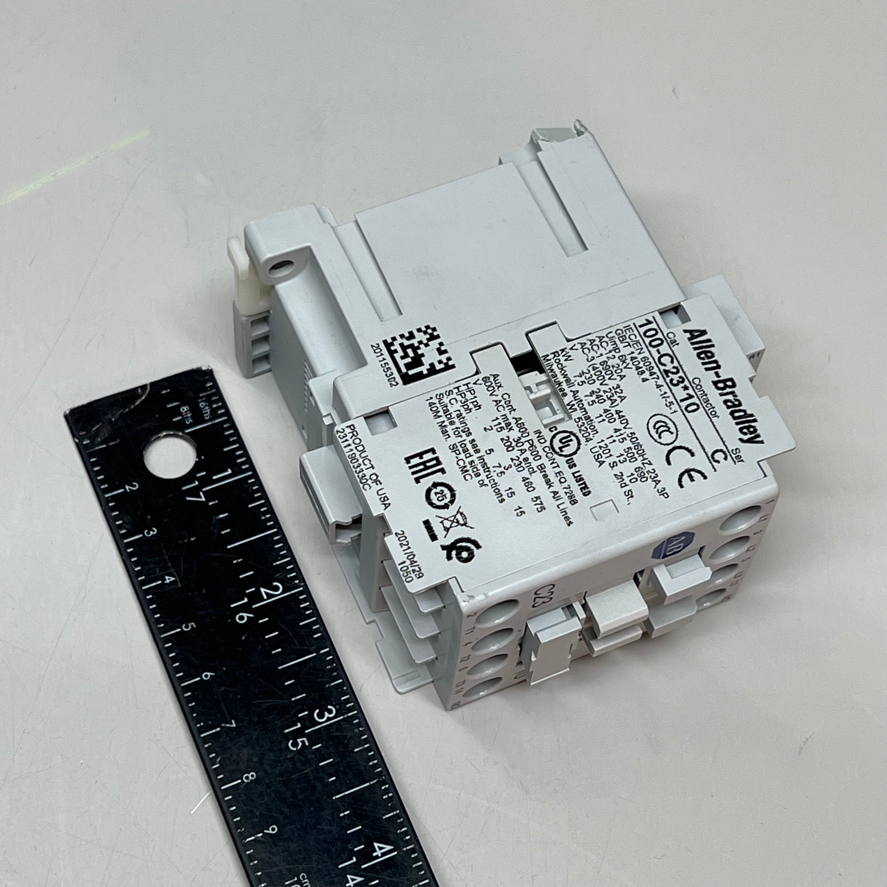 ALLEN BRADLEY IEC Contactor Non-Reversing 120/110v 60/50hz Grey 100-C23D10