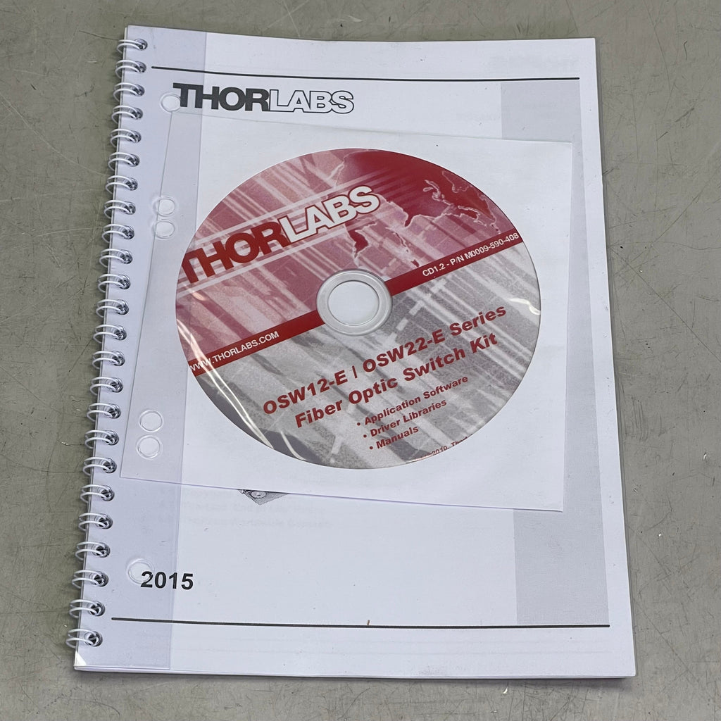 THORLABS Fiber Optic Switch Kit MEMS 1x2 600-800nm OSW12-633E