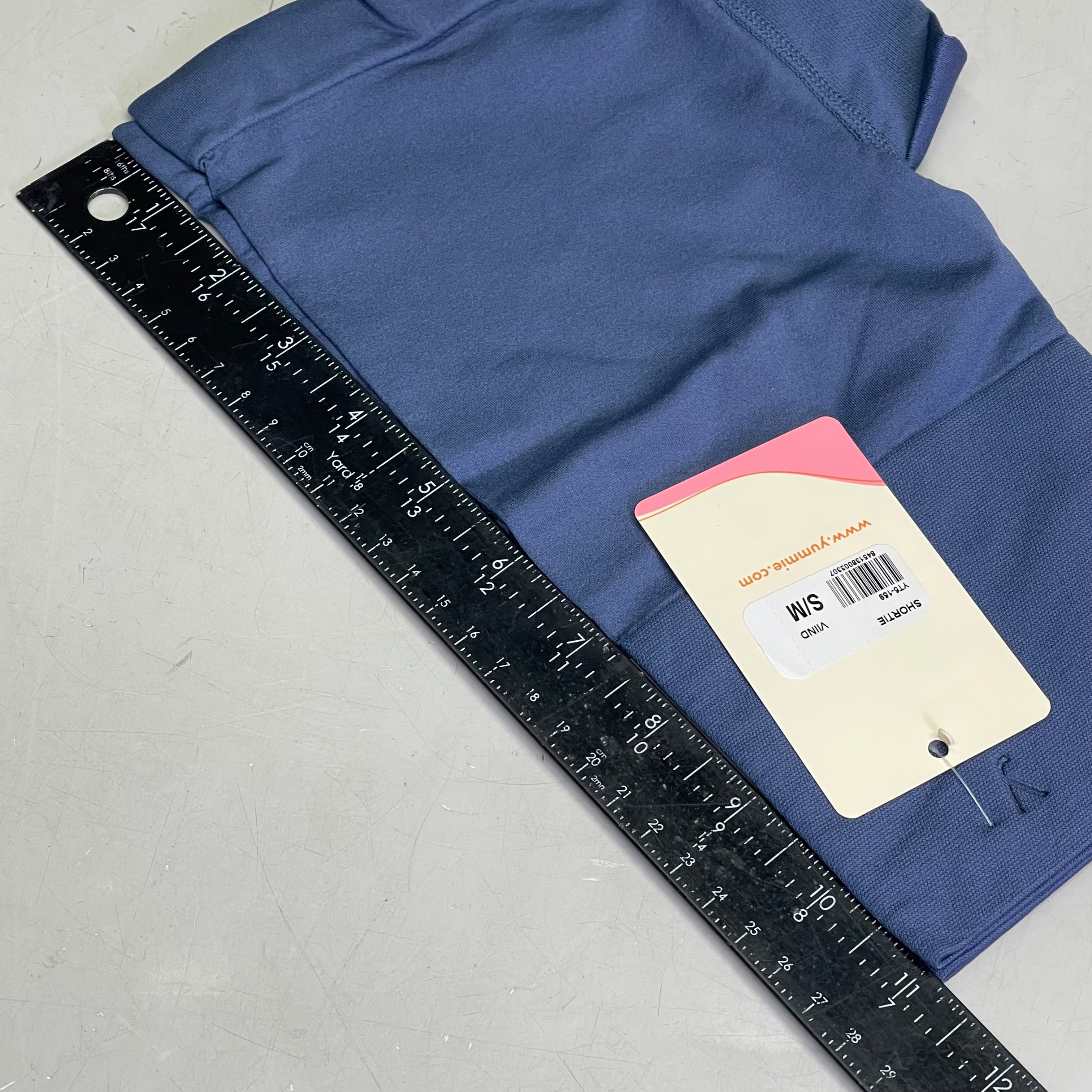 YUMMIE Seamless Shaping Shorties Small/Medium Blue YT5-159