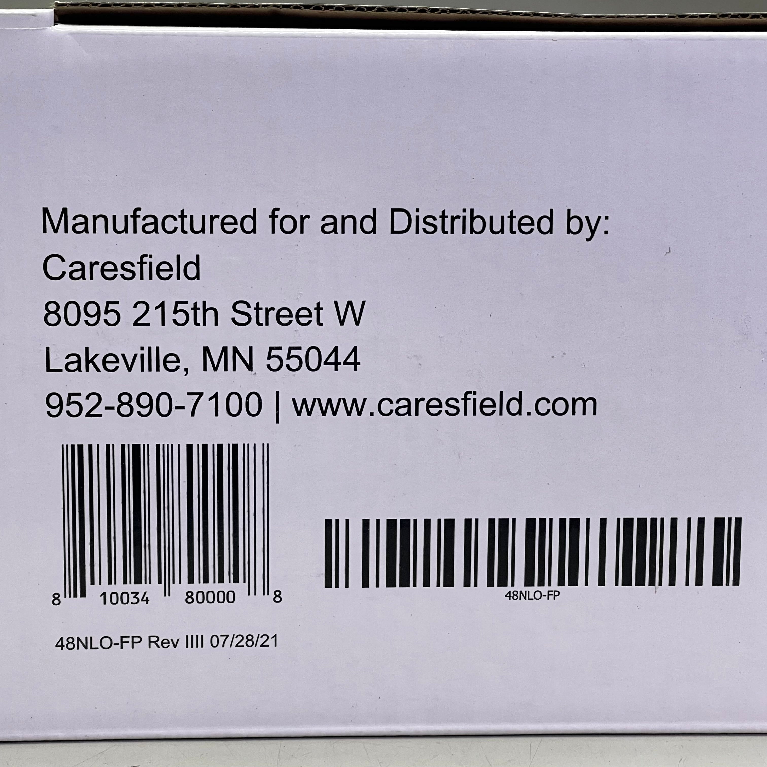 CARESFIELD Smooth Tourniquets, Disposable 1" x 18", 250 pcs/box Orange 48NLO-FP