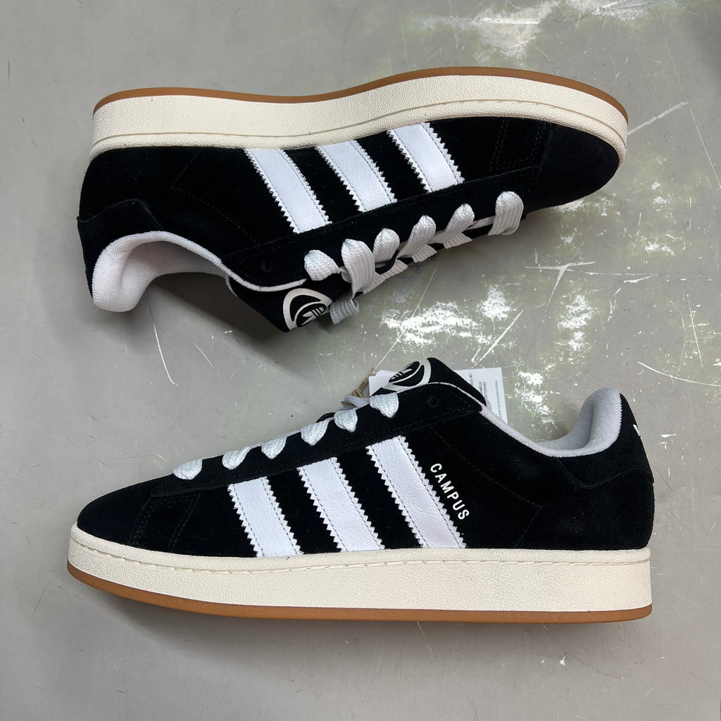 ADIDAS Campus 00s Fat Lace Sneaker Men's Sz 10 Core Black/Cloud White/Off White
