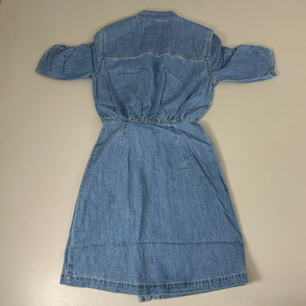 VERONICA BEARD Jeans Women's Dunn Mini Dress Sz-2 Iceberg J24067101286IC
