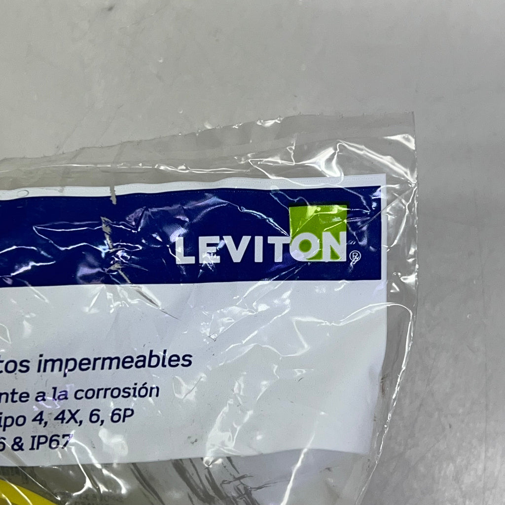 LEVITON Industrial Grade Wet Guard Connector 30 Amp, 250 Volt Yellow 162-29W48