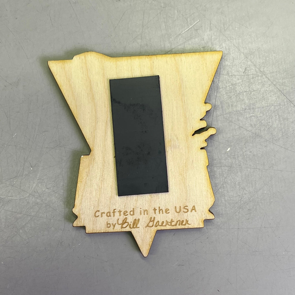 Z@ (2 PACK) Killer Whale Laser Cut Wood Magnet Souvenir JUNEAU, AK Made In USA